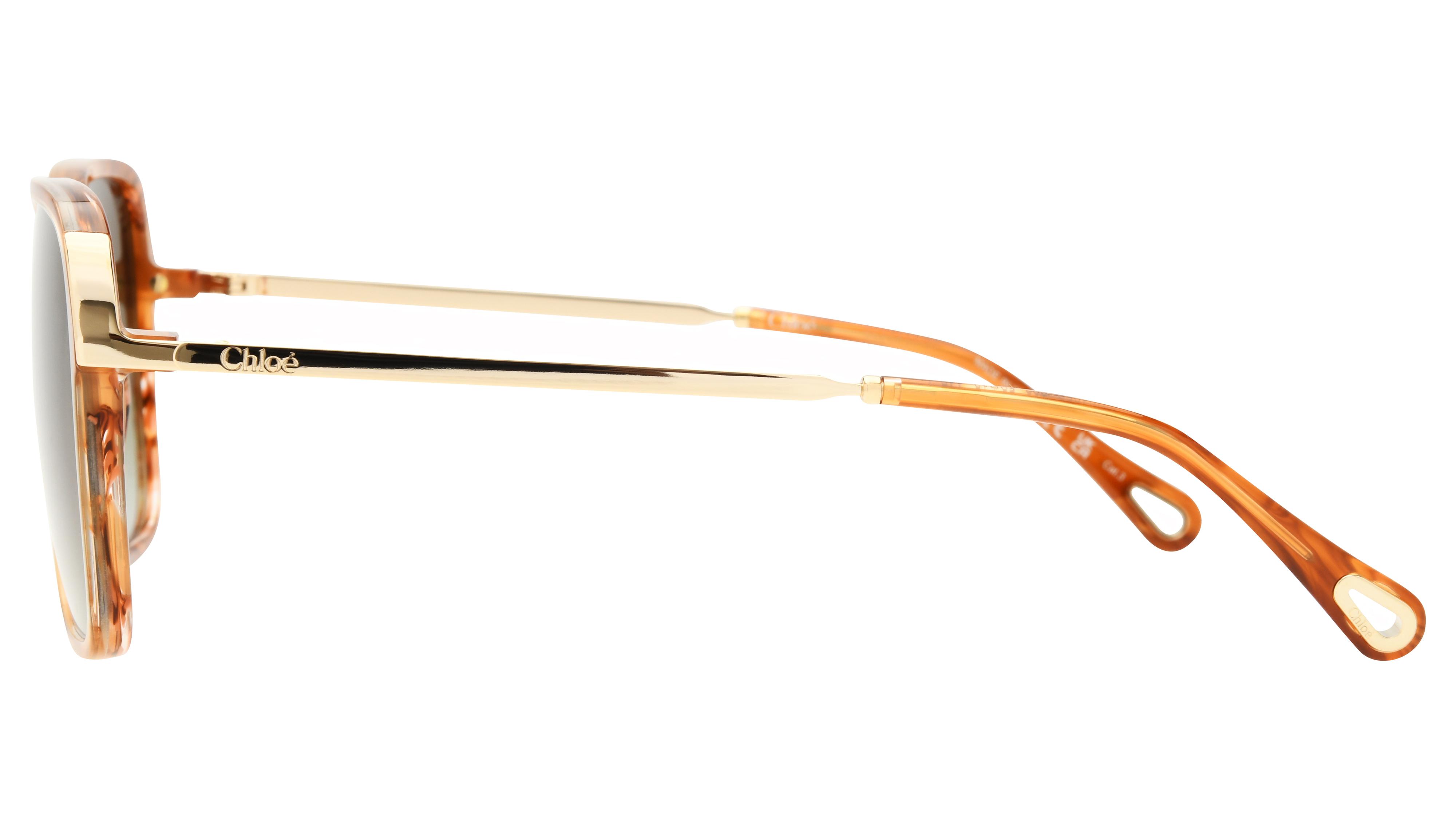 Lunettes de soleil Chloé Femme Écaille Carré Ch0405S Gauche