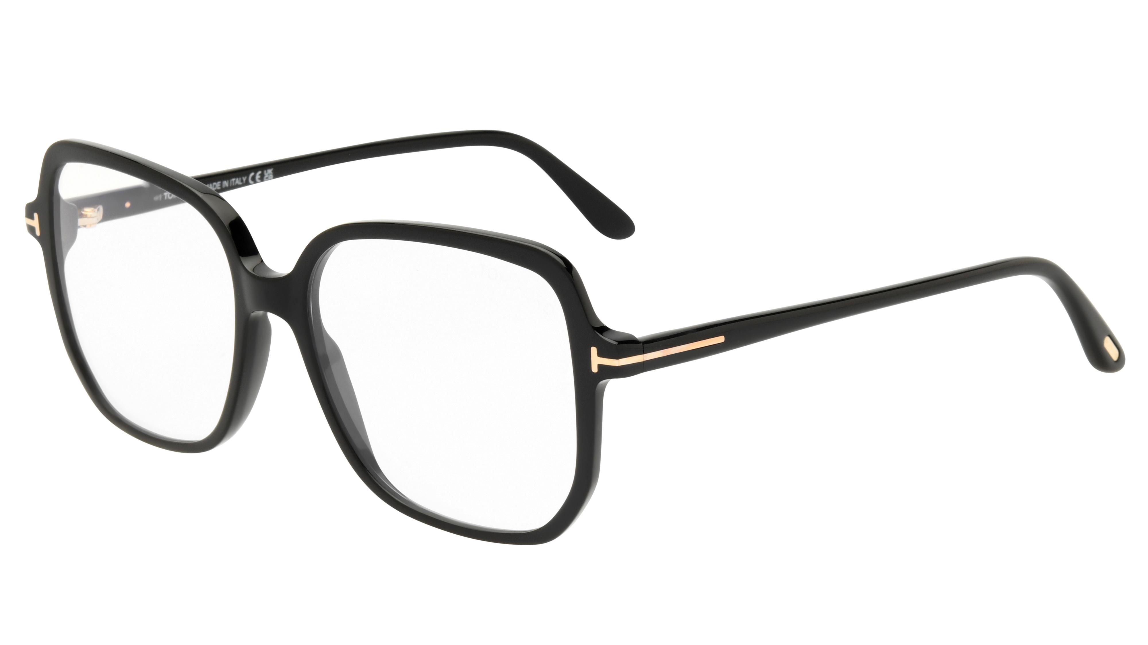 Lunettes de vue Tom Ford Femme Noir Carré Tf5578-B Trois-Quart