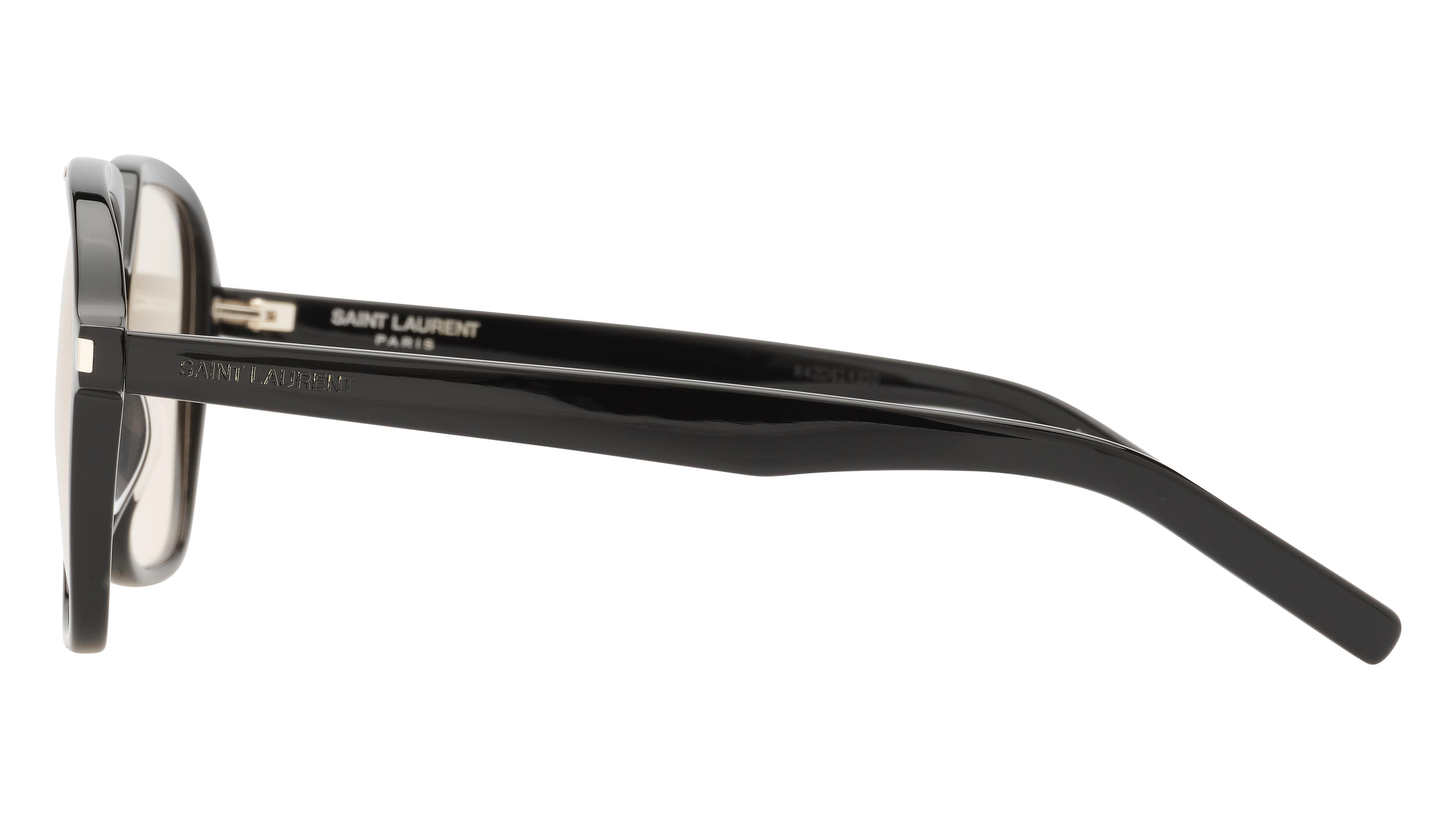 Lunettes de soleil Saint Laurent Femme Noir Aviateur Sl545 Gauche