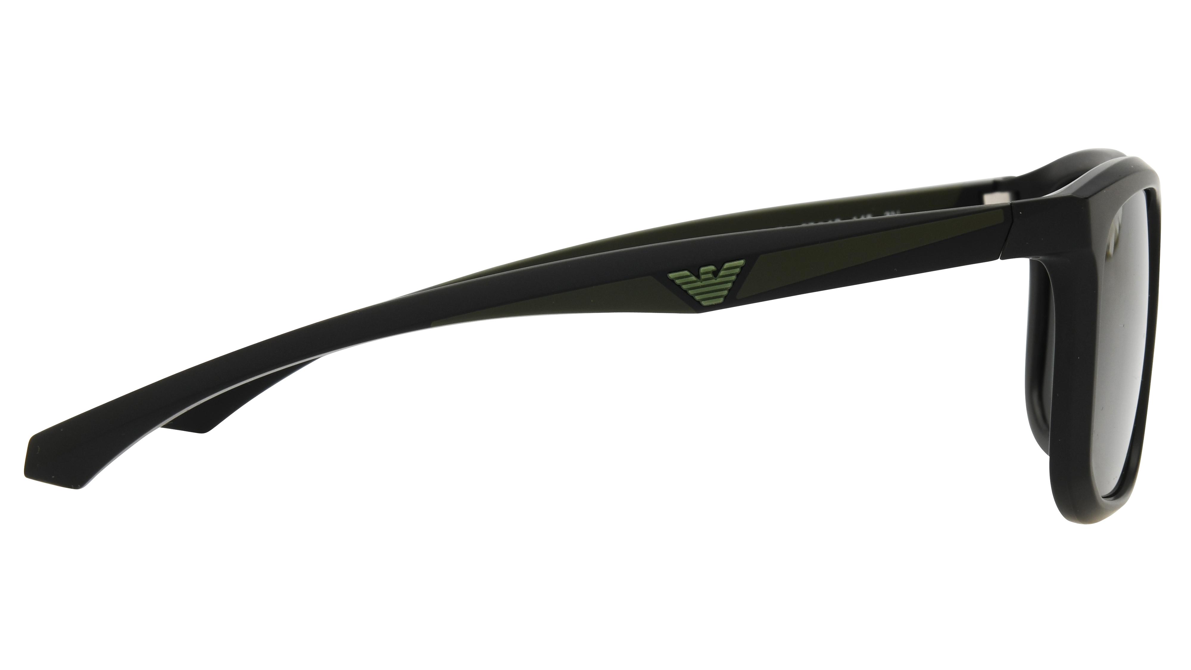 Lunettes de soleil Emporio Armani Homme Noir Rectangle EA4234U Droite
