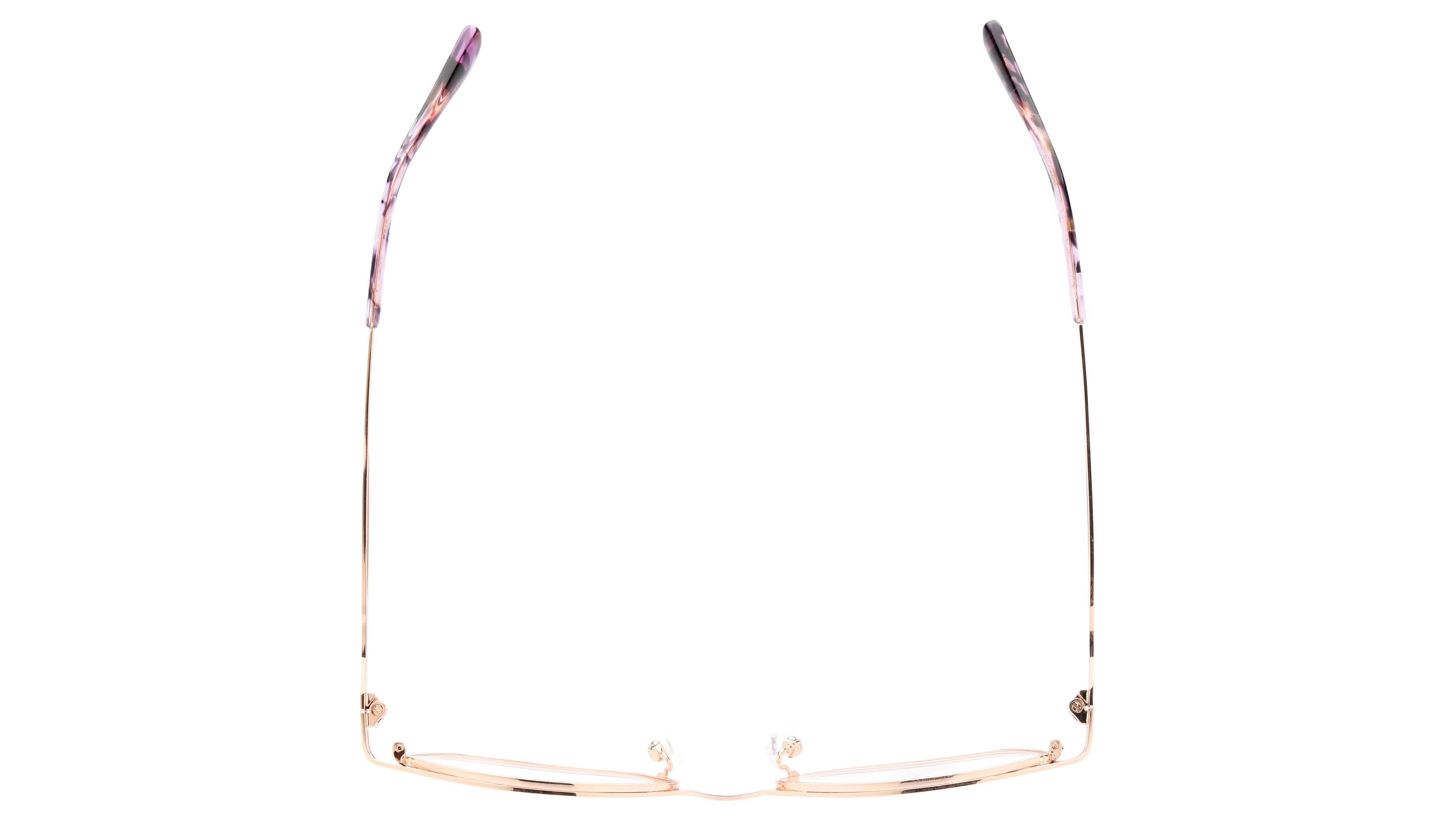 Lunettes de vue Baïa Femme Violet Rectangle Baa2403 Dessus