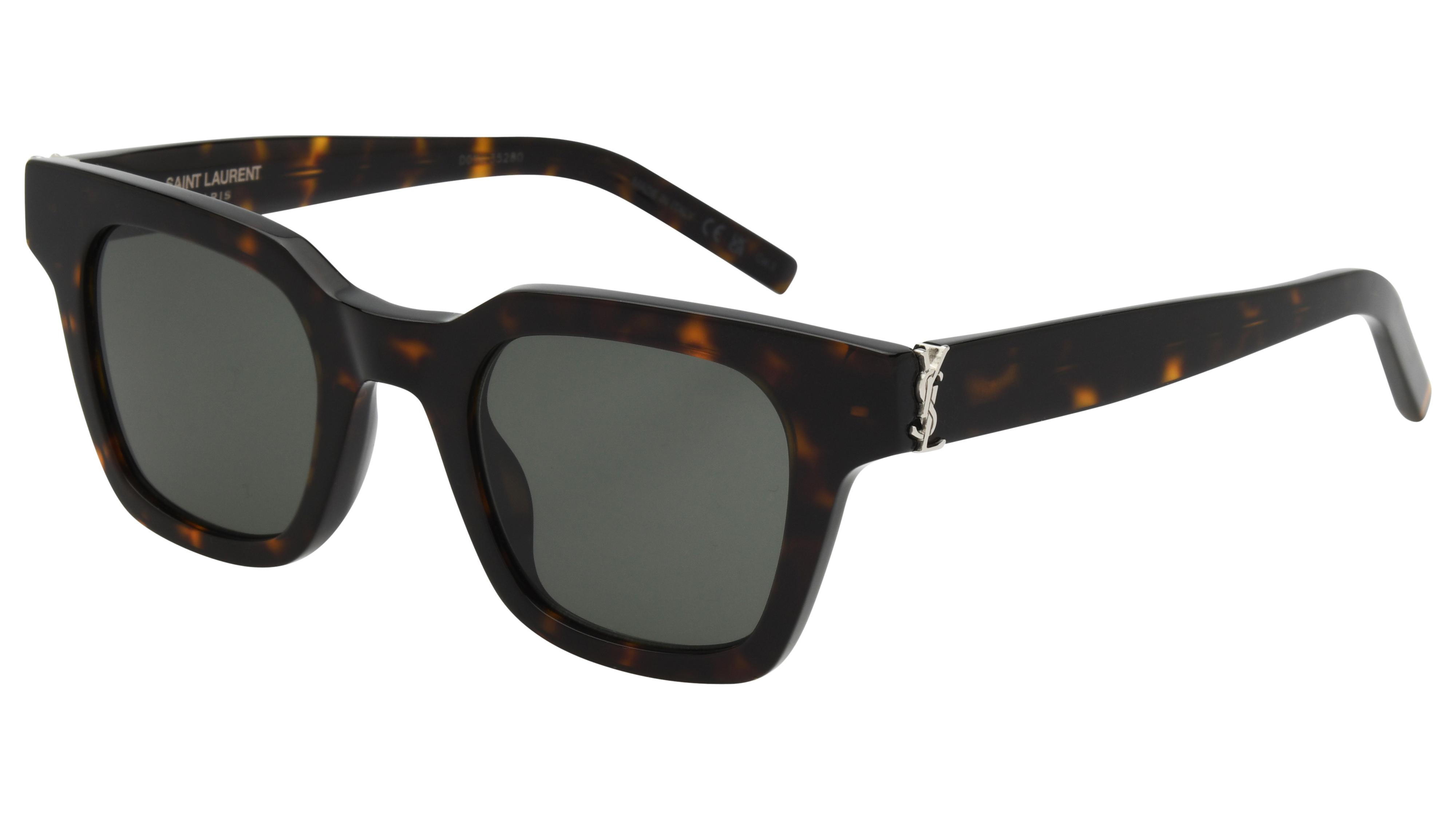 Lunettes de soleil Saint Laurent Femme Écaille Rectangle sl Trois-Quart