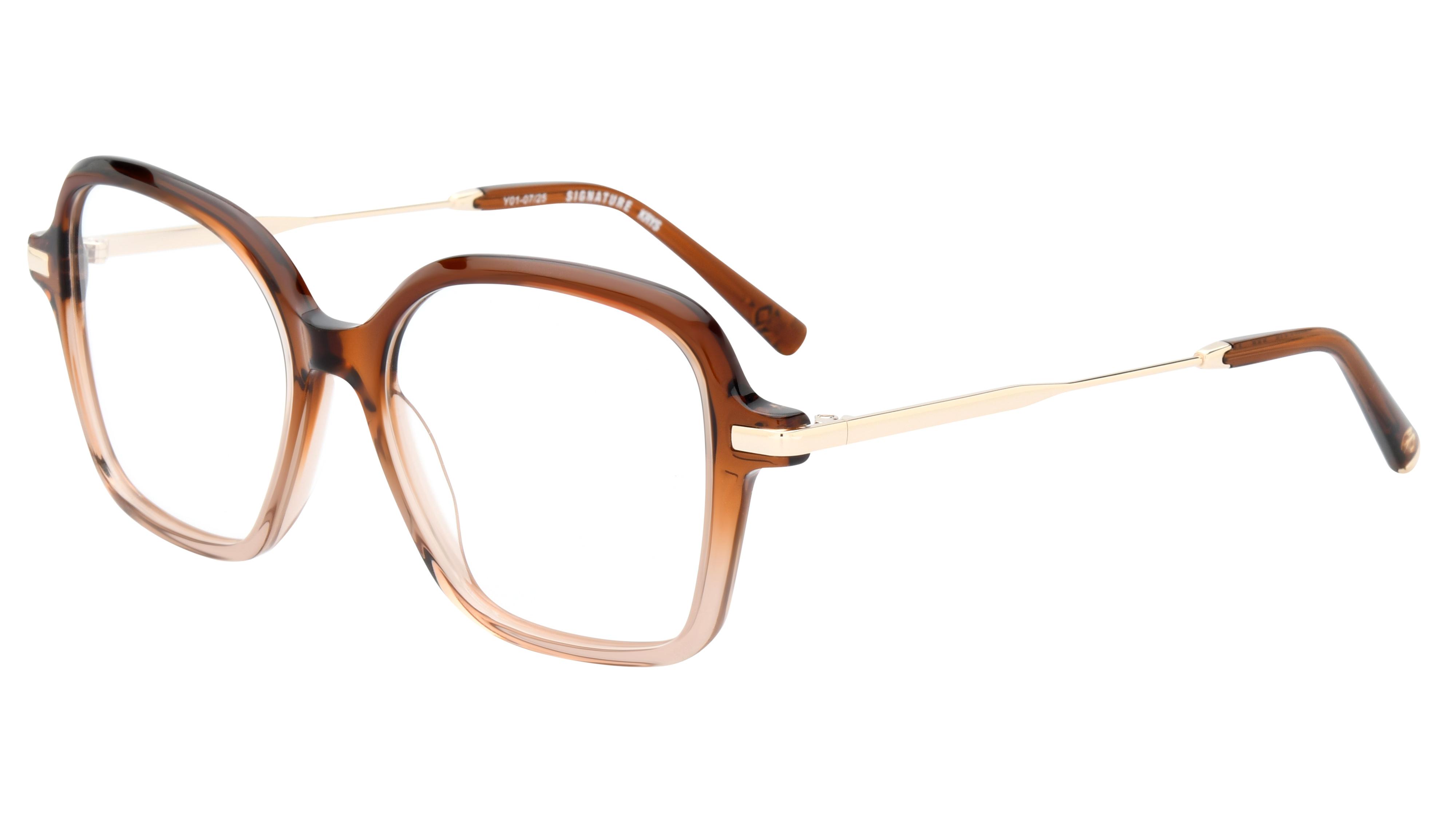Lunettes de vue Signature Krys Femme Marron Carré Ml2606 Trois-Quart