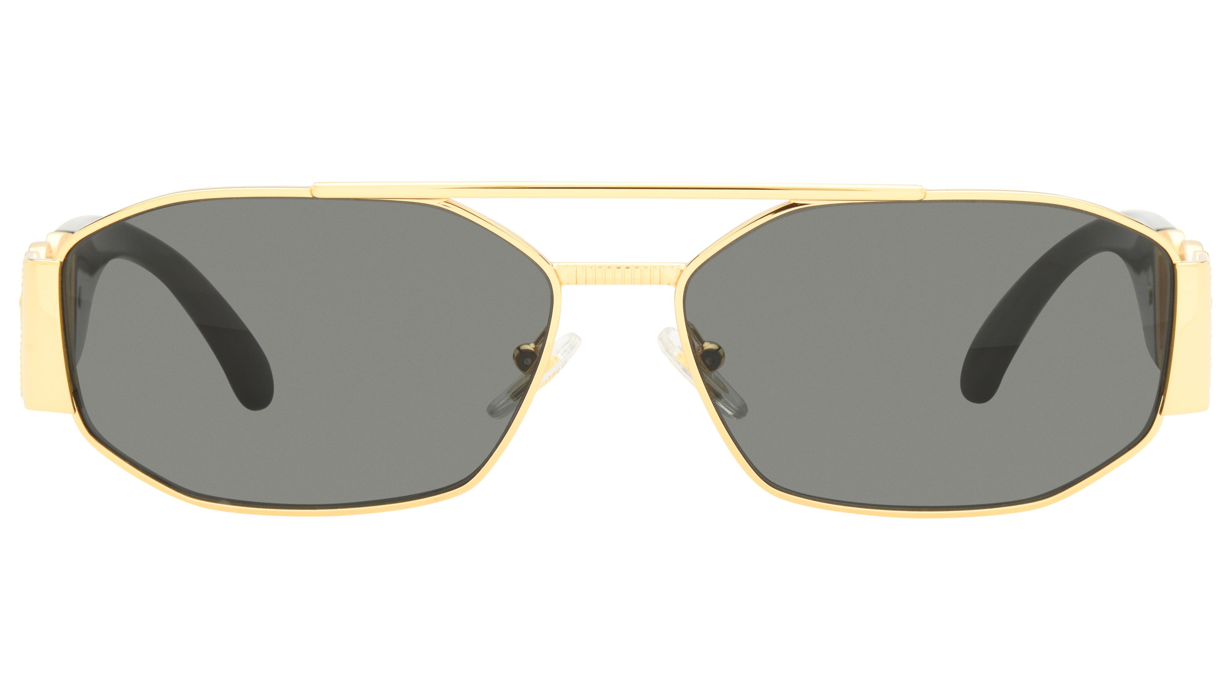 Lunettes de soleil Versace Homme Or Ovale VE2287 Face