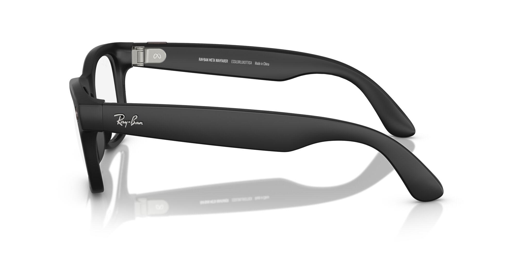 Lunettes de soleil Ray-Ban Meta Mixte Noir Carré RW4006 Trois-Quart