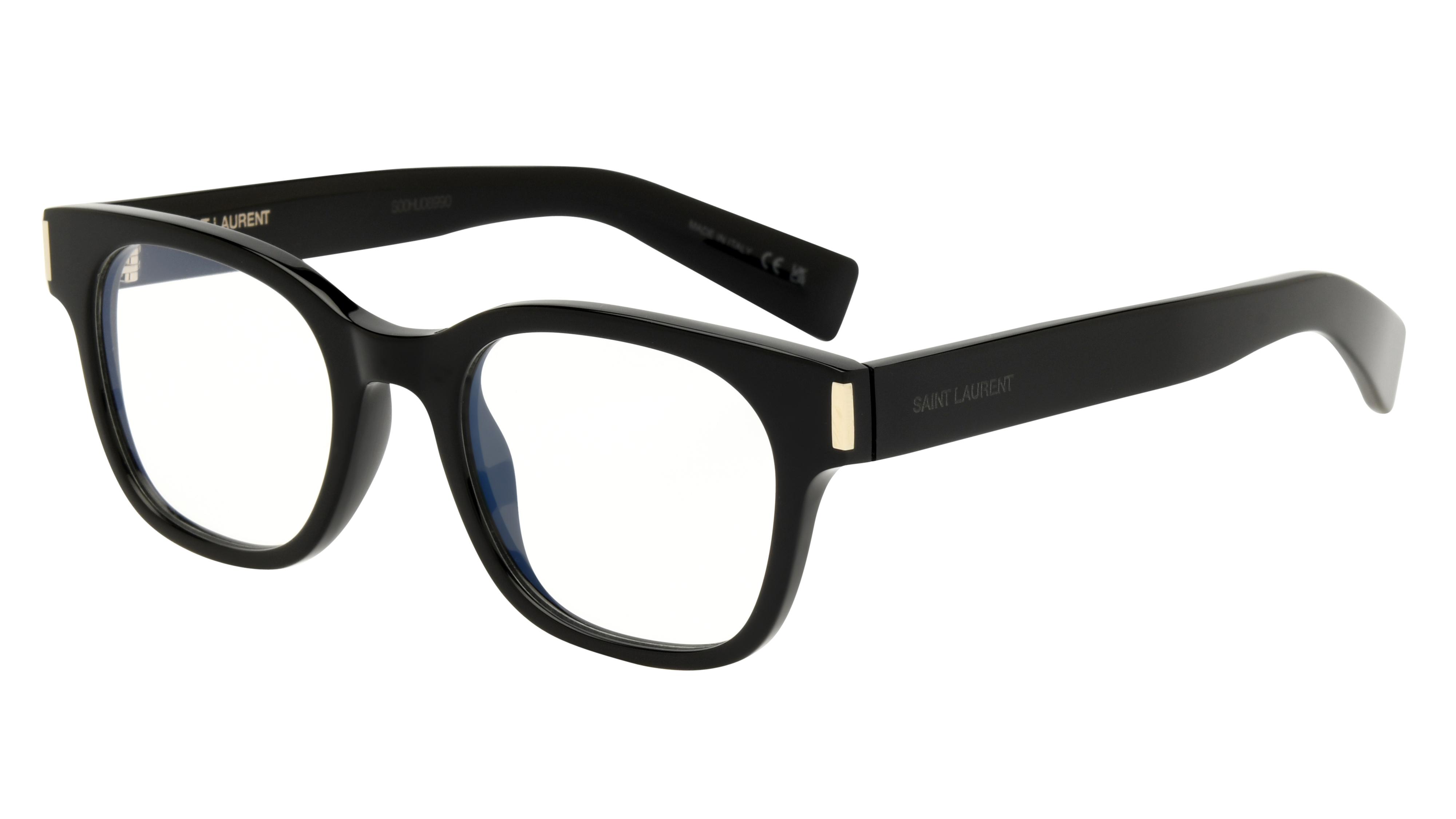 Lunettes de vue Saint Laurent Femme Noir Rectangle Sl Trois-Quart
