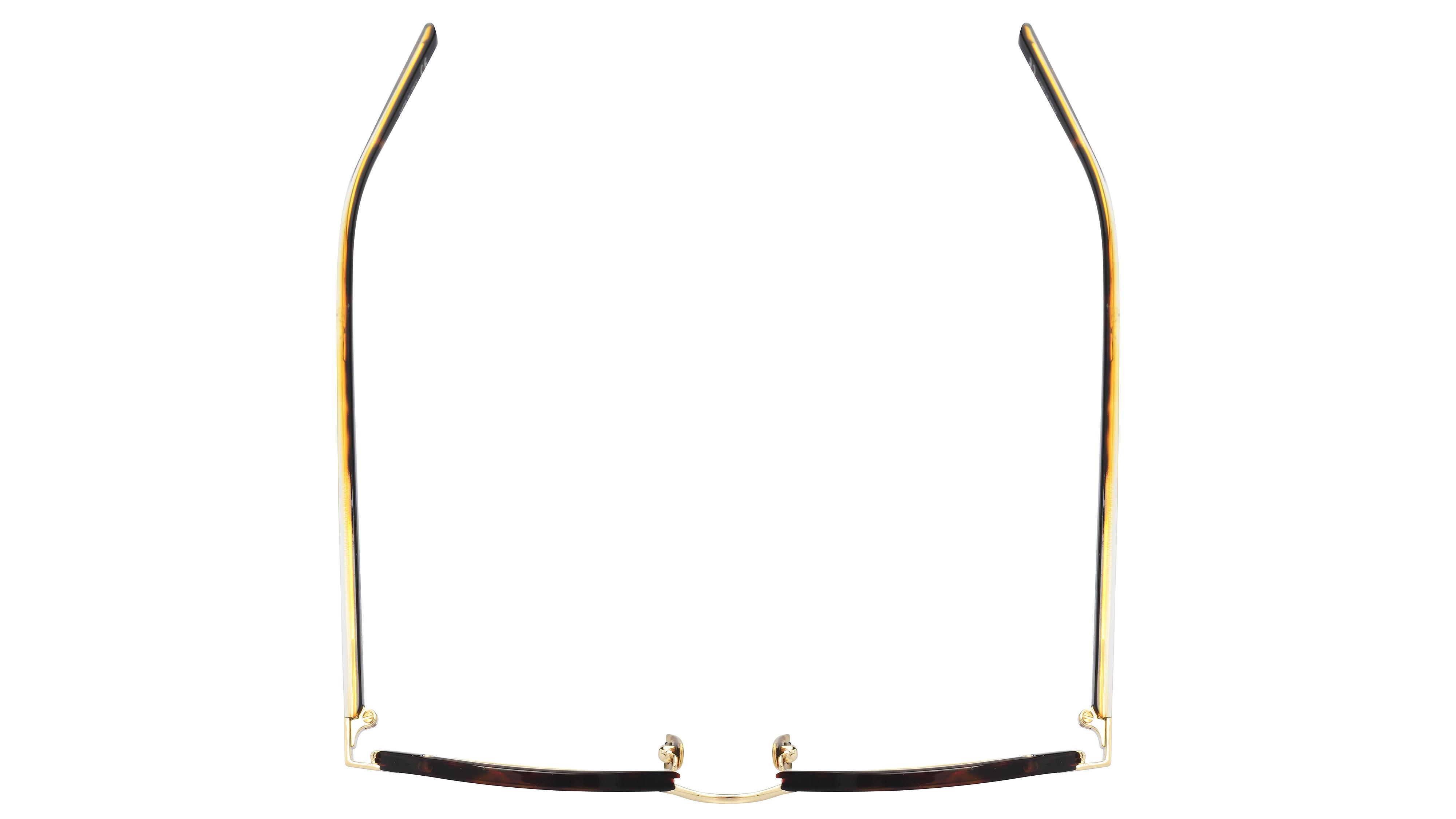 Lunettes de vue Saint Laurent Mixte Or Ronde Sl124 Dessus