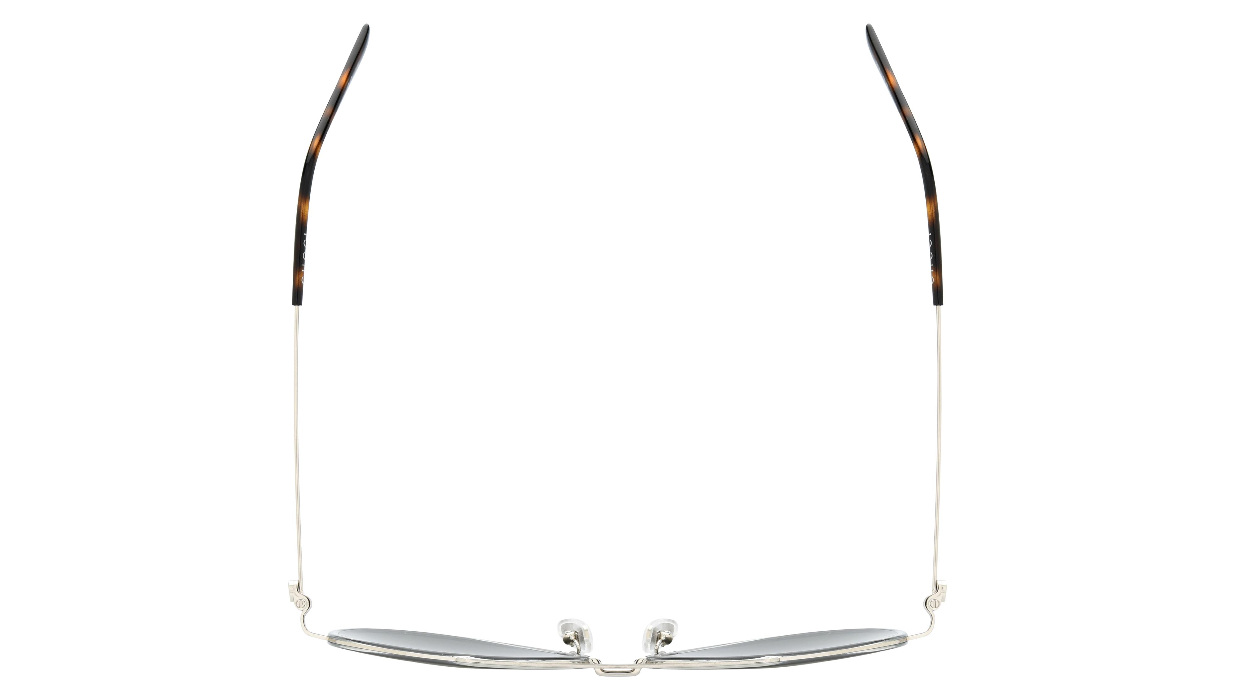 Lunettes de soleil Gucci Homme Argent Aviateur GG1981S Dessus