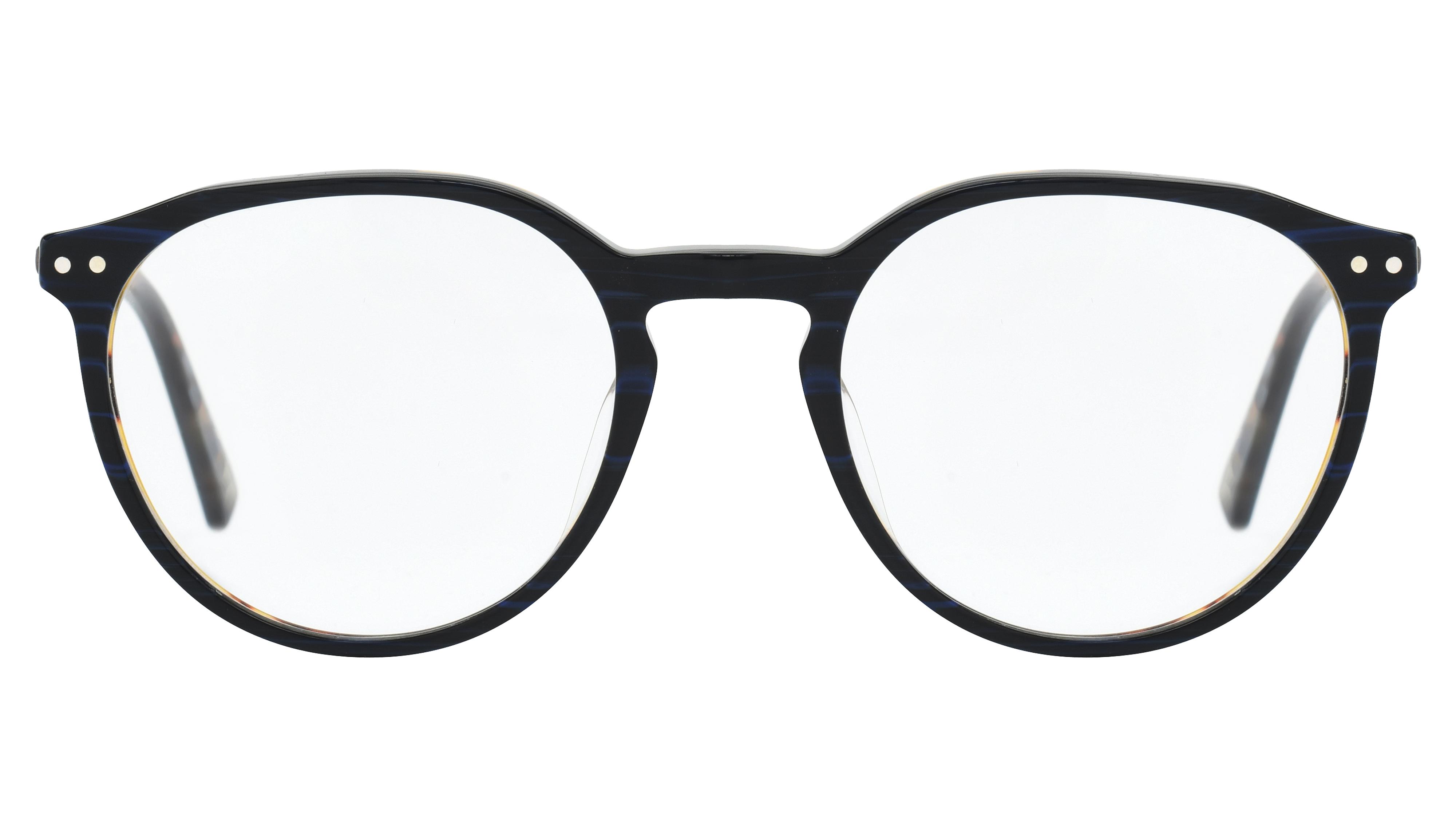 Lunettes de vue L'Atelier du Faubourg Homme Bleu Ronde Adf2103 Face
