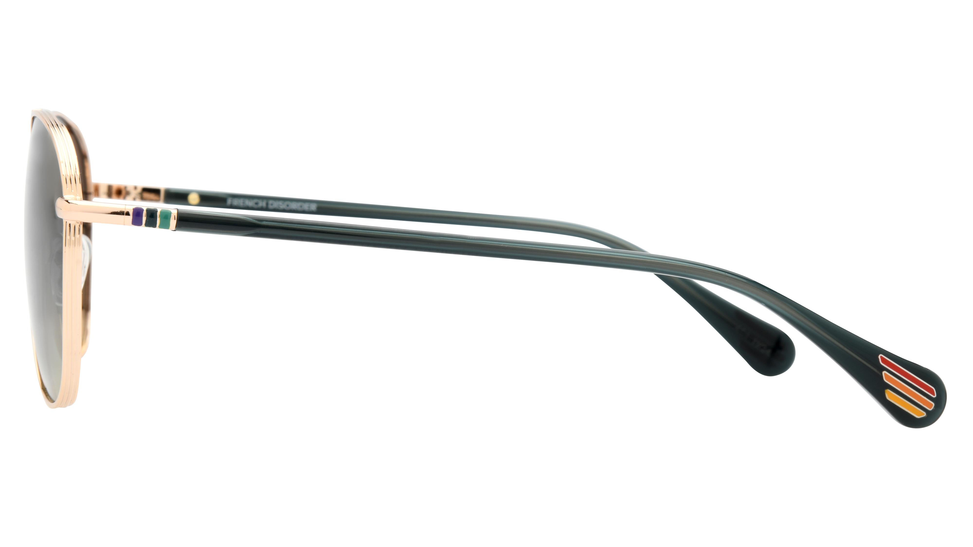 Lunettes de soleil French Disorder Mixte Or Aviateur Fd2503/S Gauche