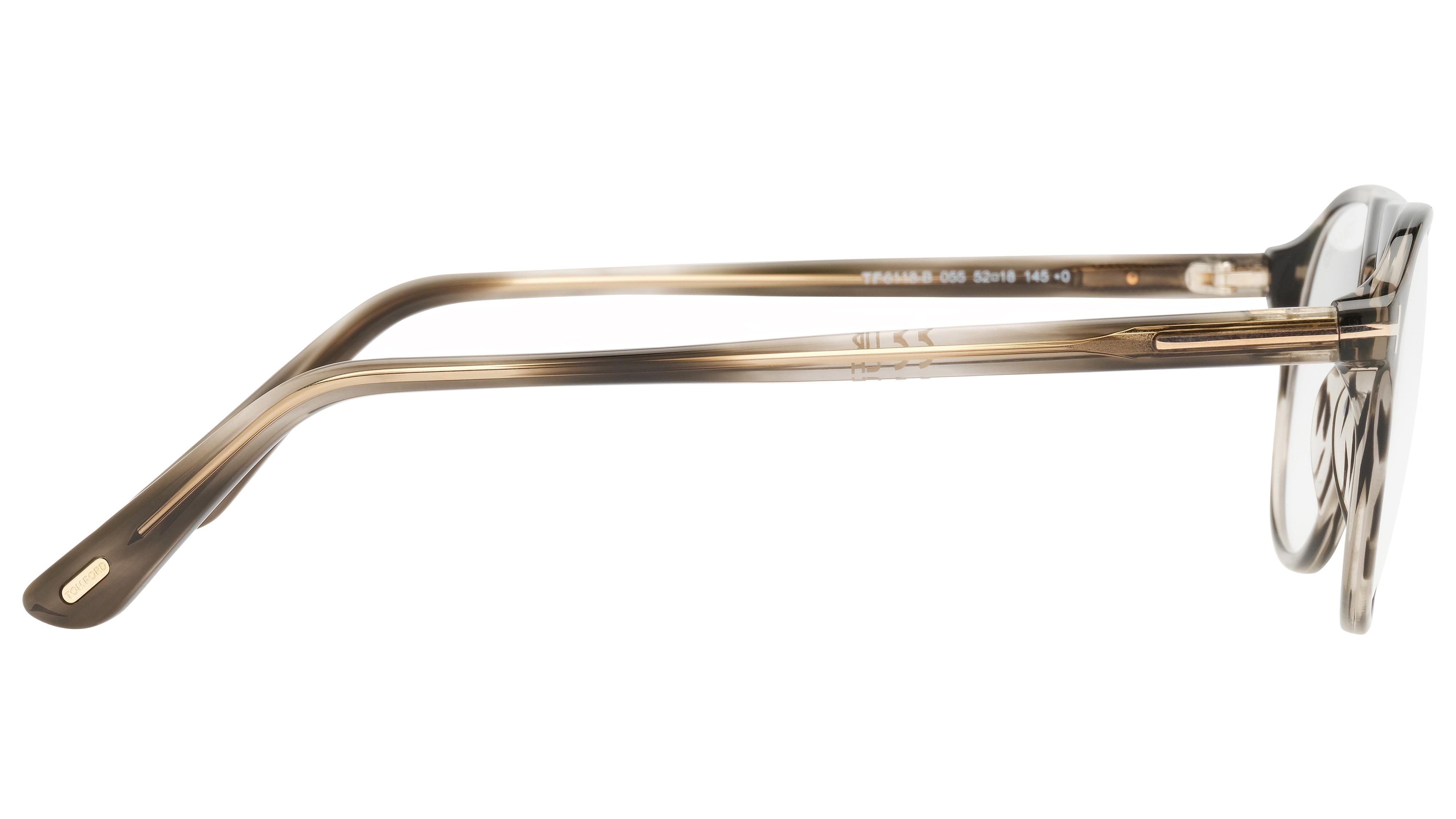 Lunettes de vue Tom Ford Homme Écaille Aviateur FT6118-B Droite