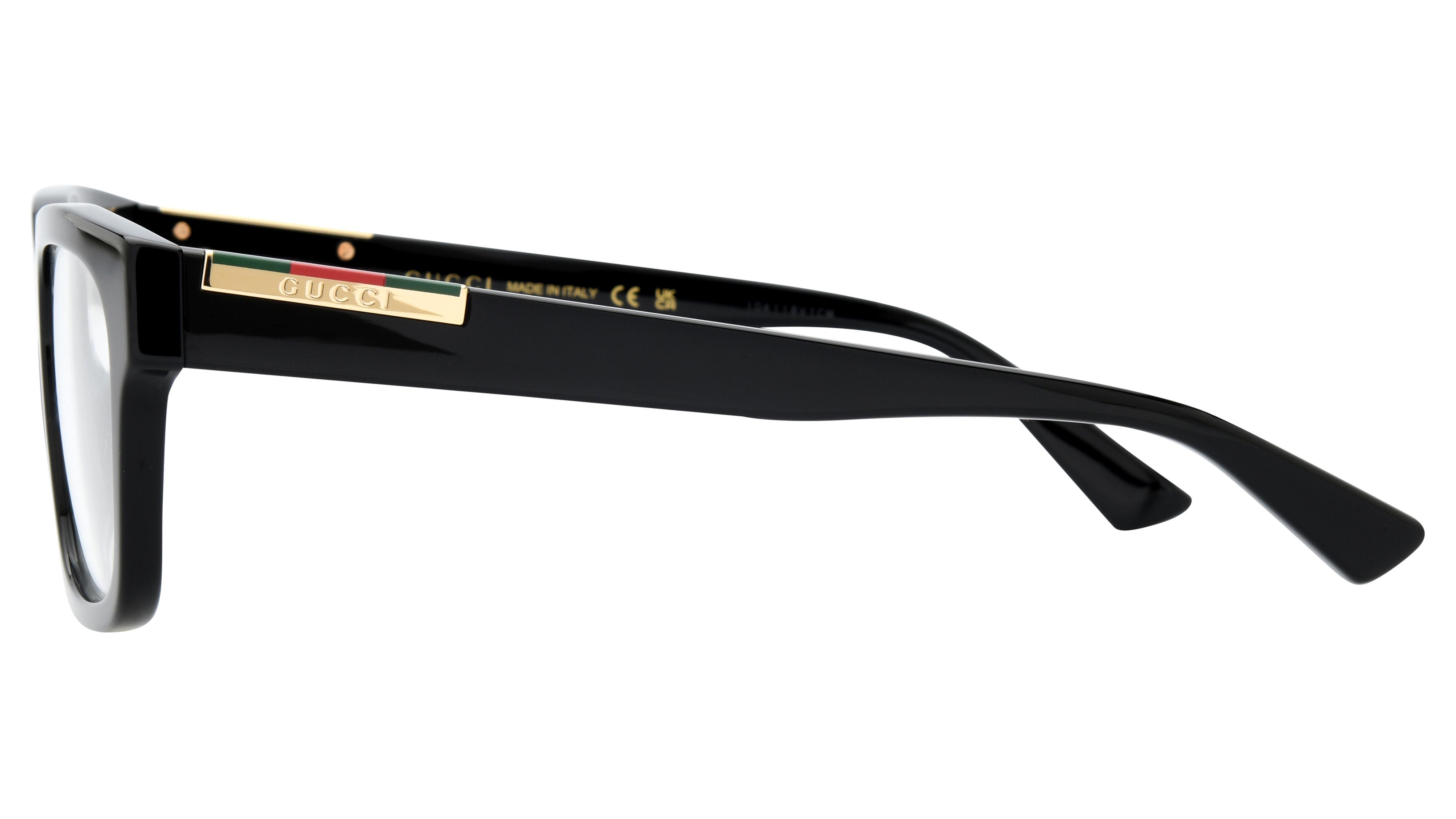 Lunettes de vue Gucci Homme Noir Rectangle GG1961O Gauche
