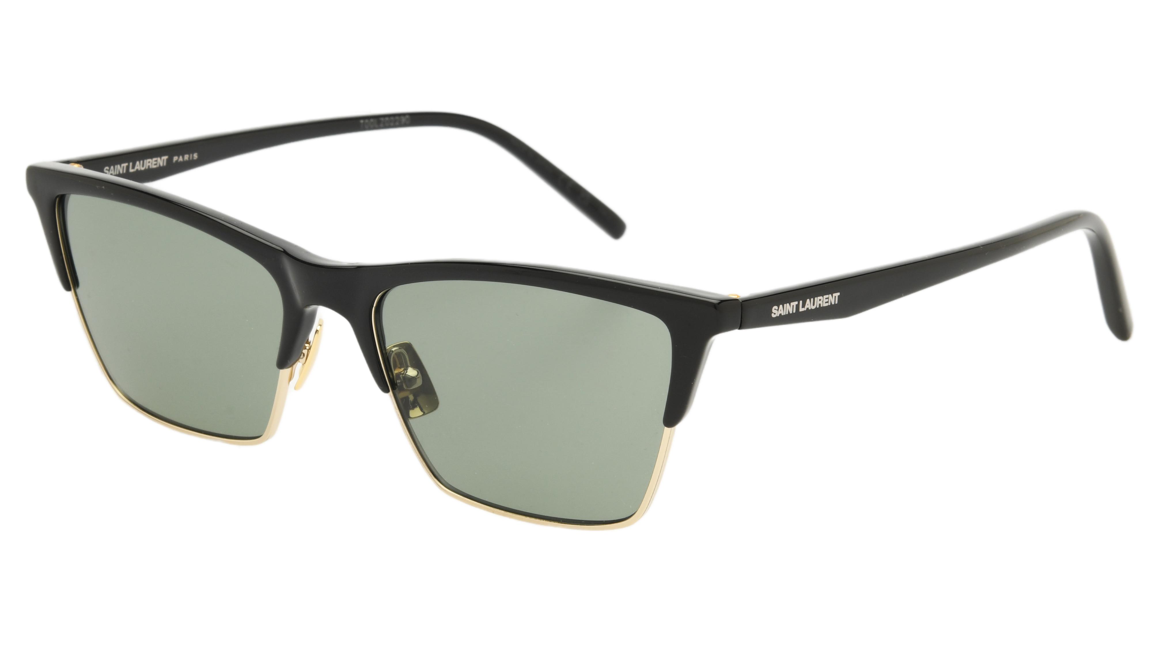 Lunettes de soleil Saint Laurent Mixte Noir Papillon Sl767 Trois-Quart