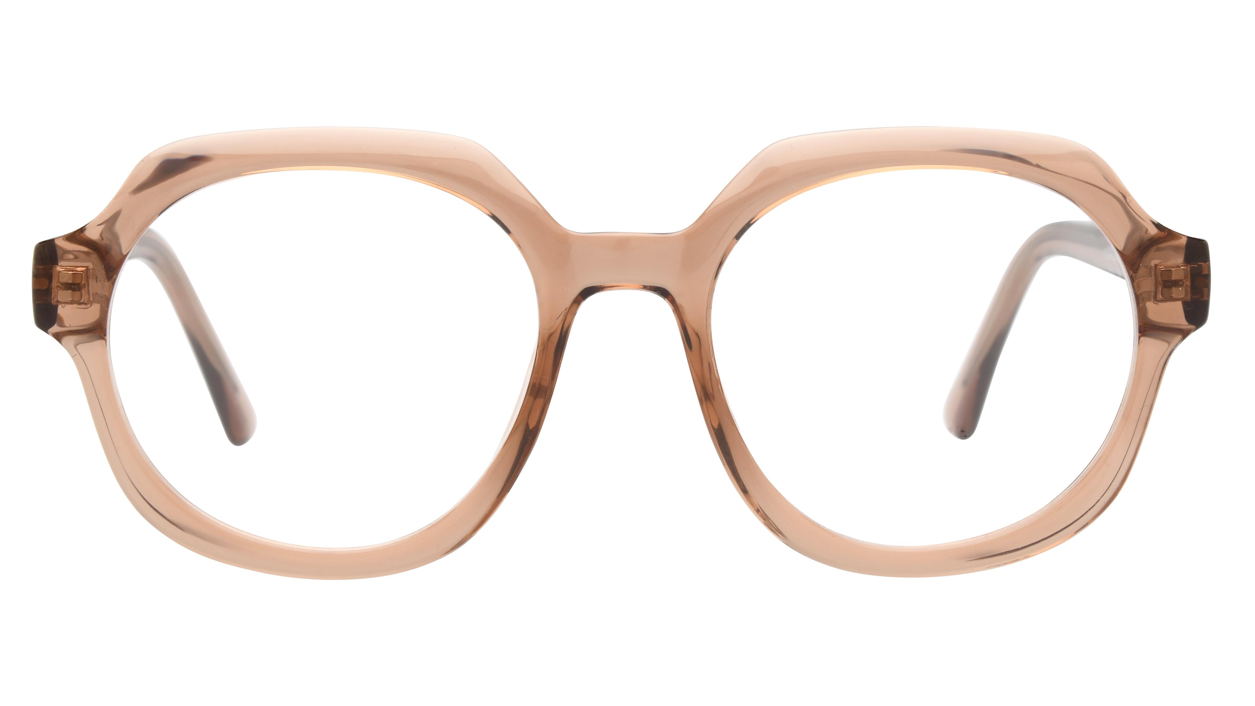 Lunettes de vue Signature Krys Femme Marron Carré Kor2401 Face