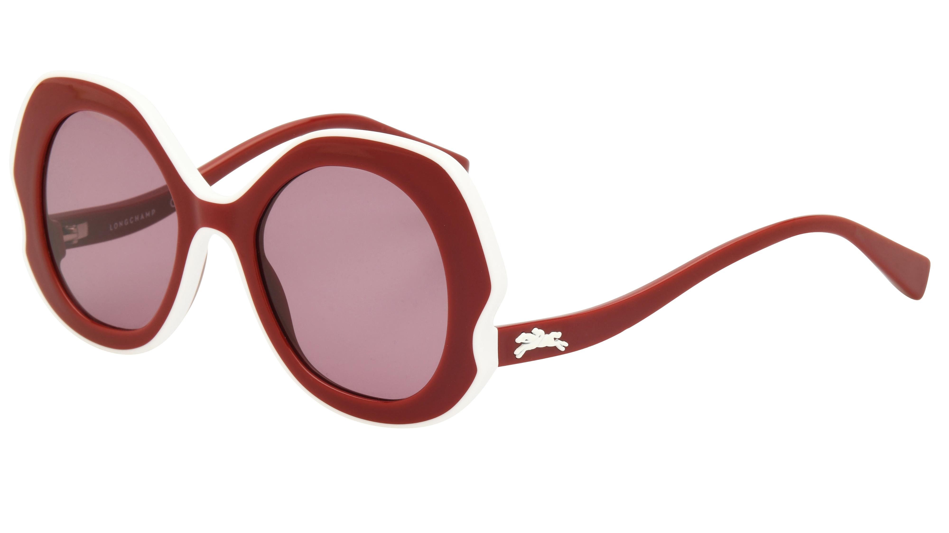 Lunettes de soleil Longchamp Femme Rouge Ovale lo780s Trois-Quart