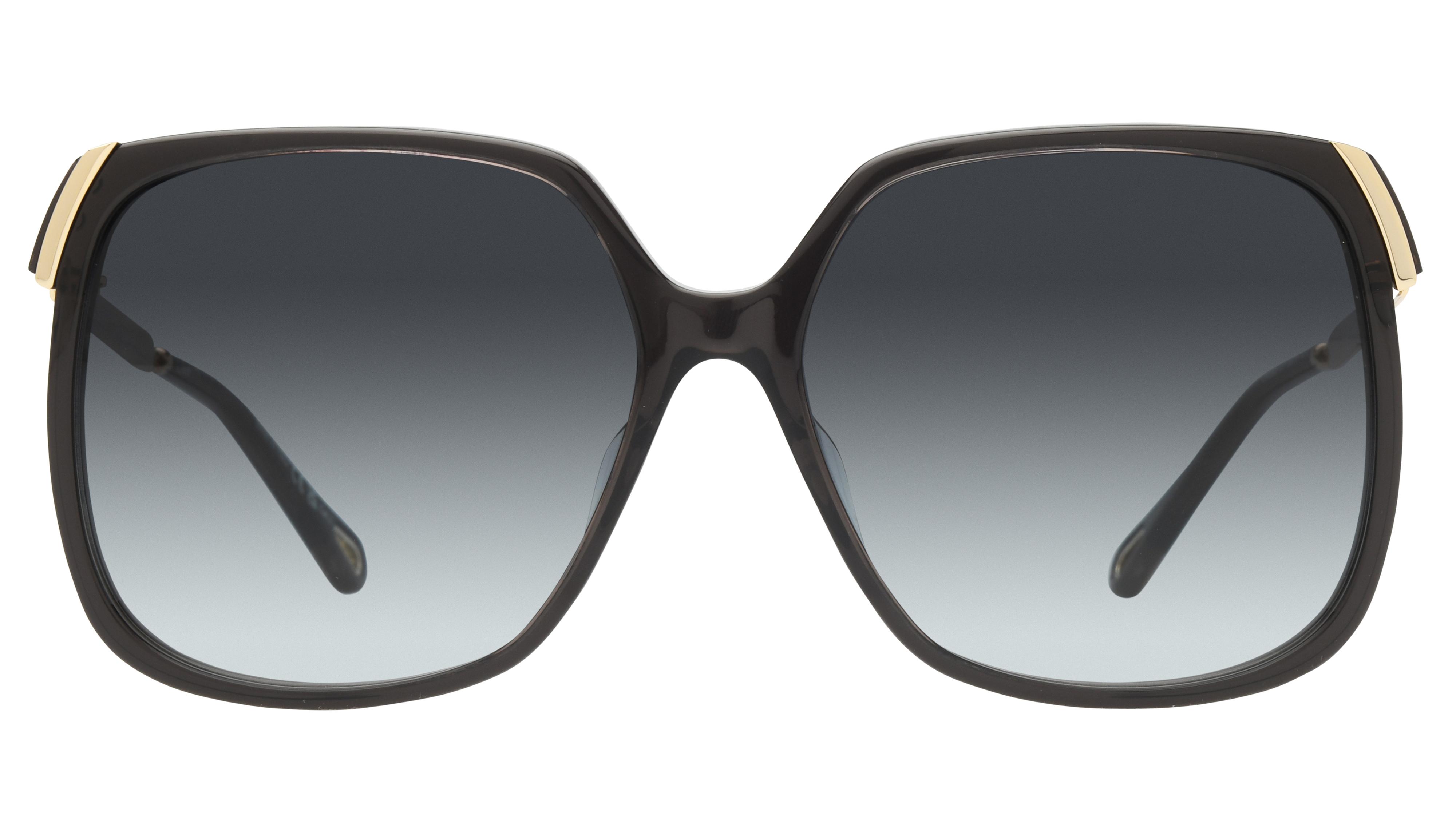 Lunettes de soleil Chloé Femme Gris Rectangle CH0286S Face