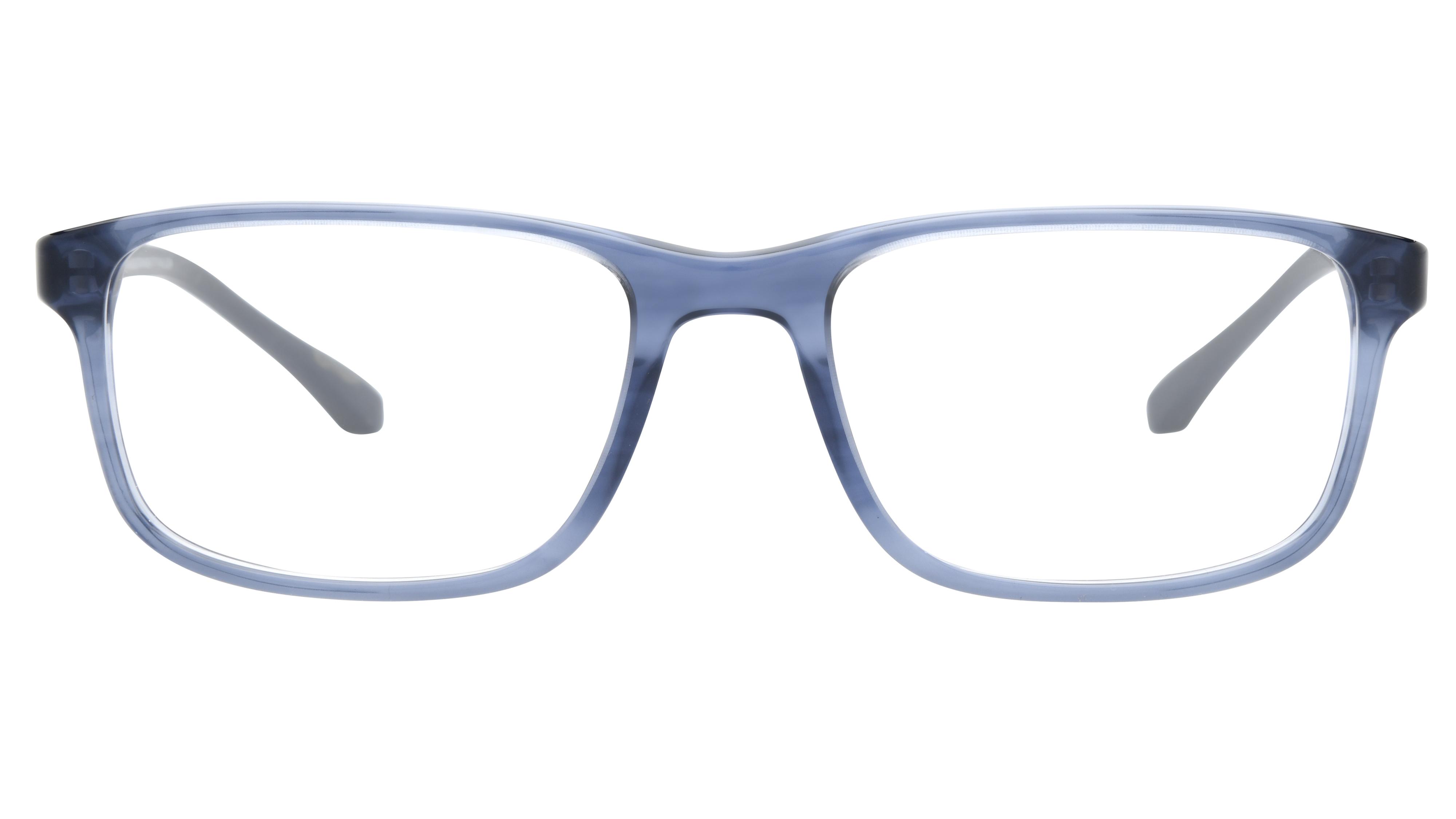 Lunettes de vue Emporio Armani Ea3098 6054 Bleu Brillant Rectangle Krys