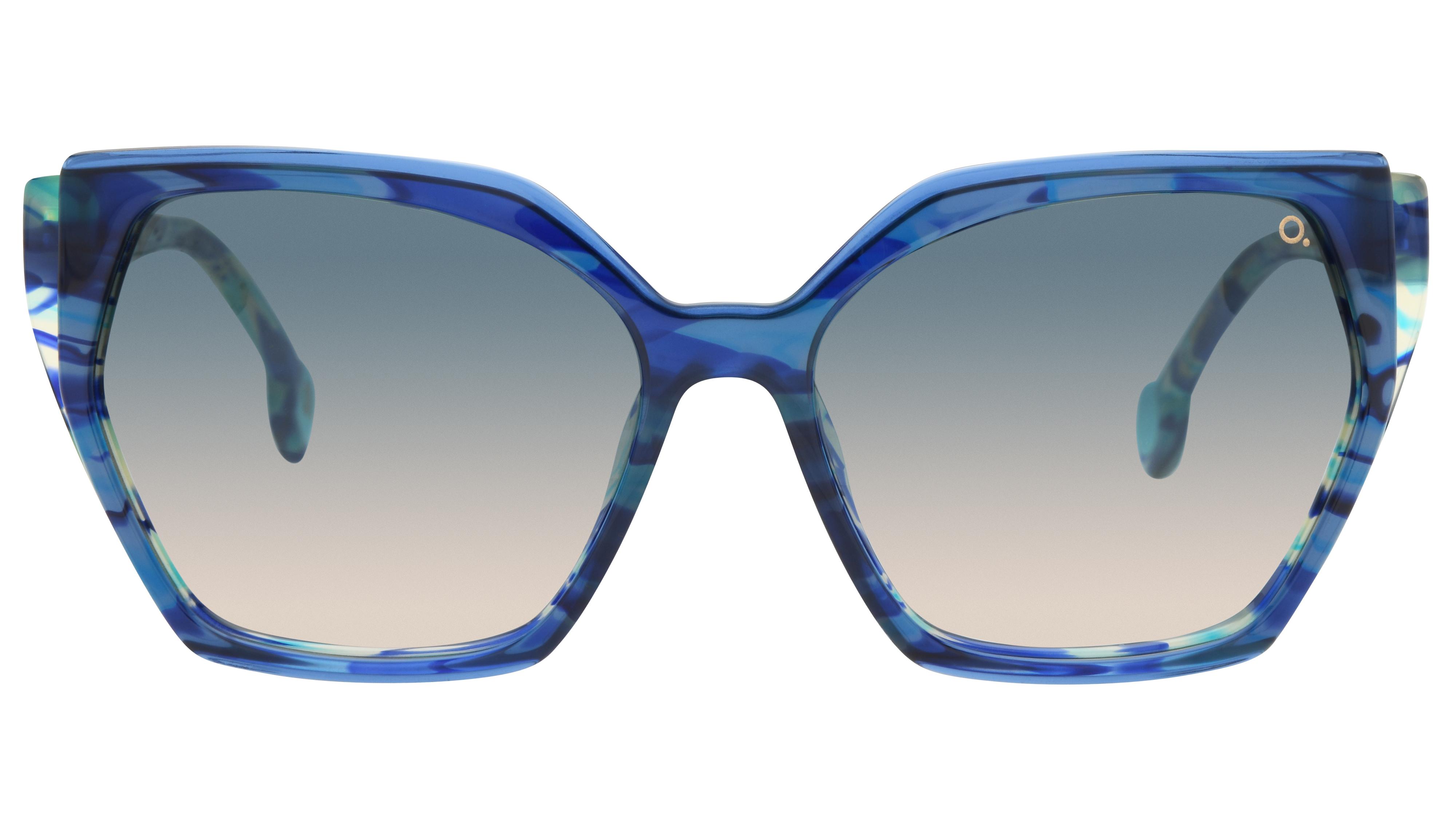 Lunettes de soleil Etnia Barcelona Femme Bleu Papillon SYLYS Face