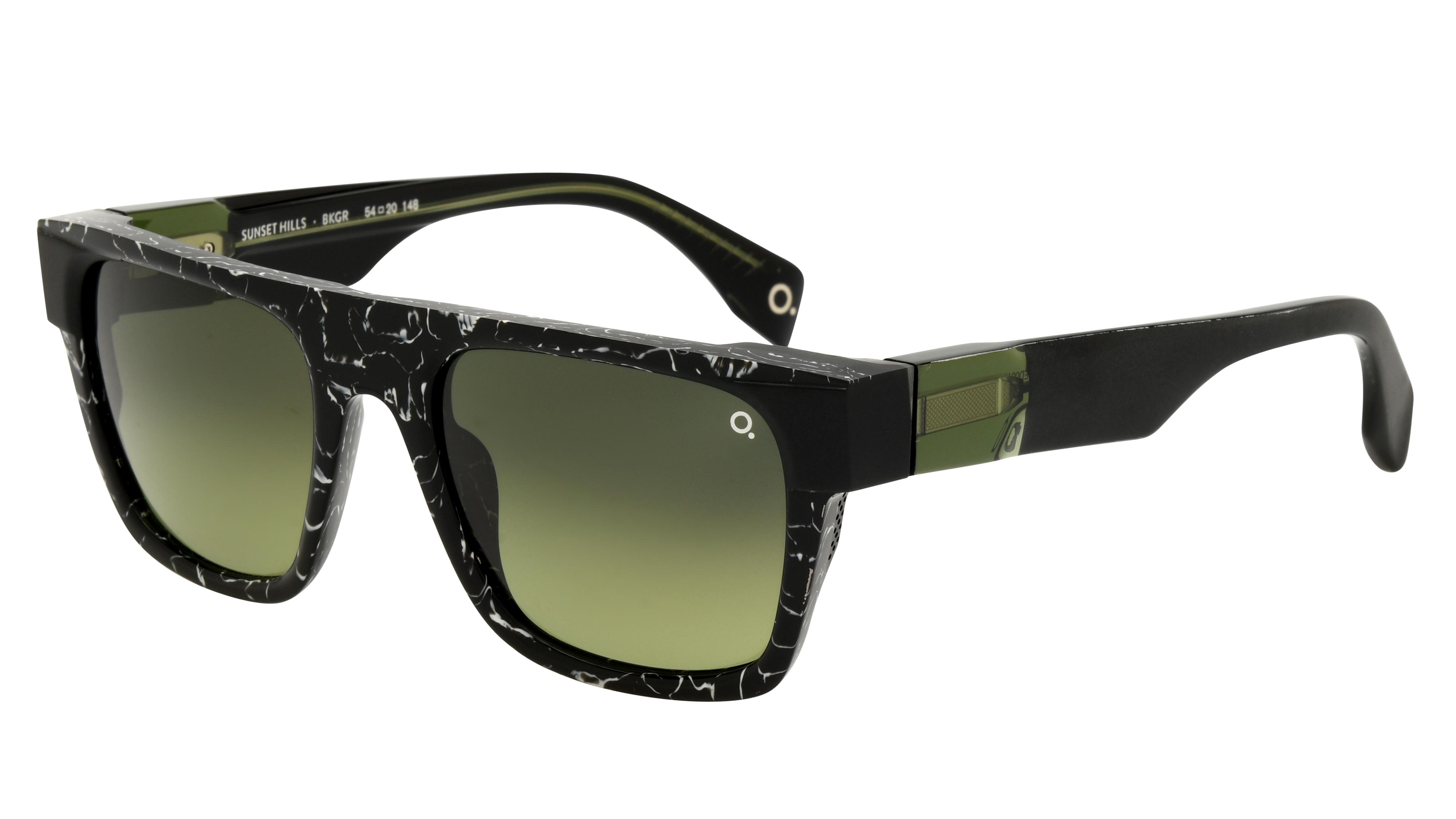 Lunettes de soleil Etnia Barcelona Homme Noir Carré Sunset Trois-Quart