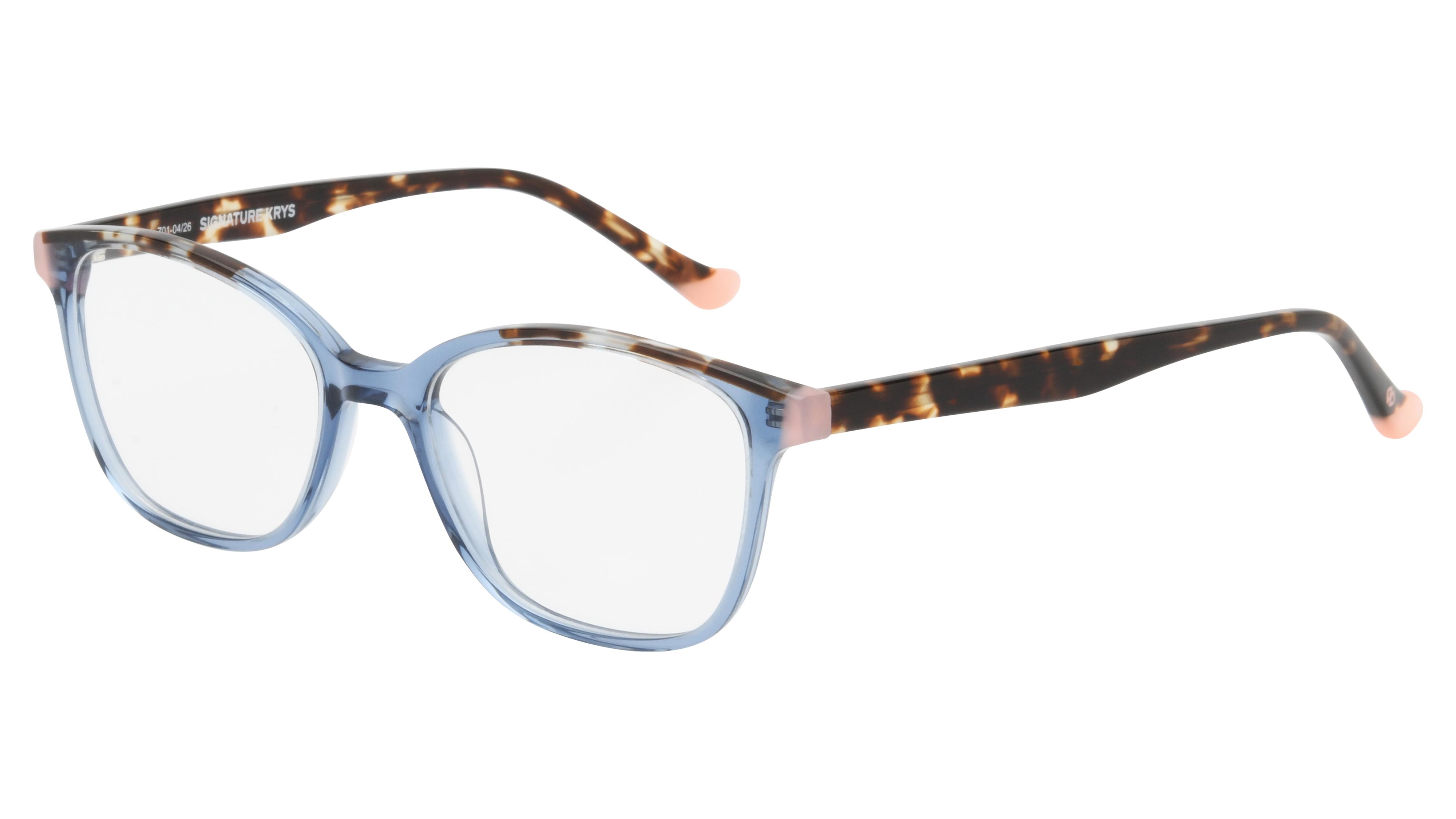 Lunettes de vue Signature Krys Femme Bleu Papillon Kis2605 Trois-Quart