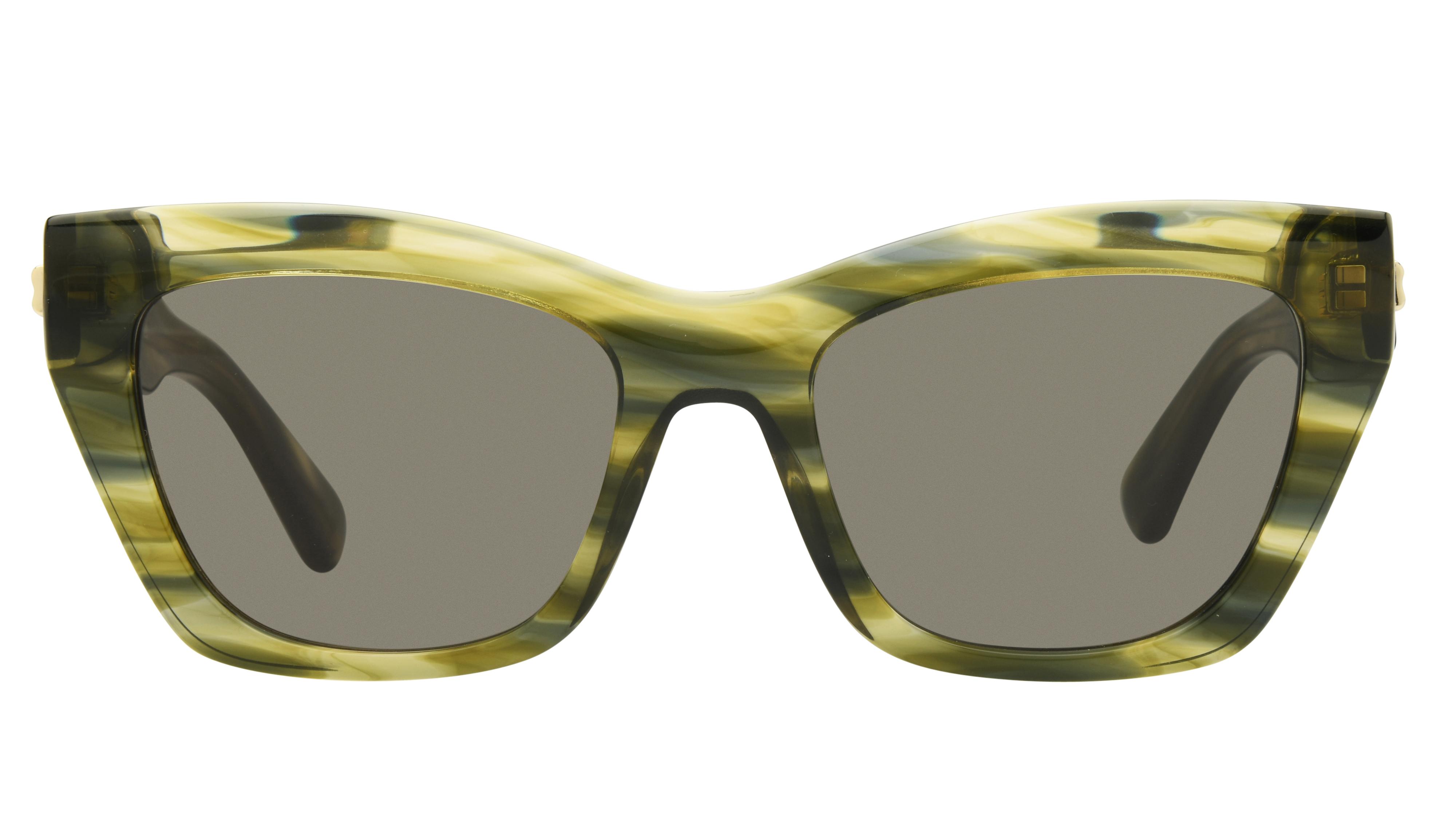 Lunettes de soleil Longchamp Femme Vert Rectangle lo777s Face