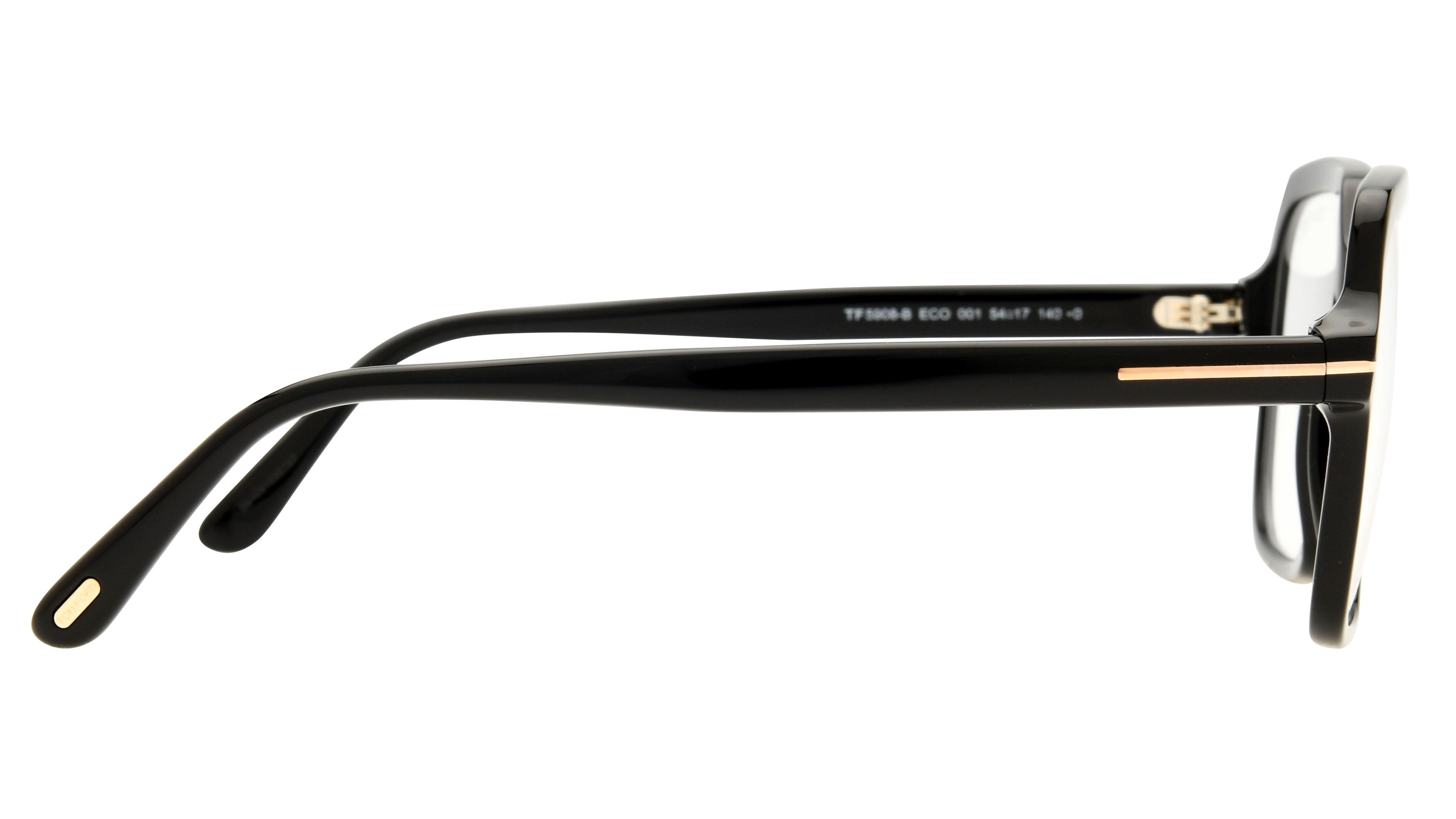 Lunettes de vue Tom Ford Femme Noir Carré Tf5908-B Droite