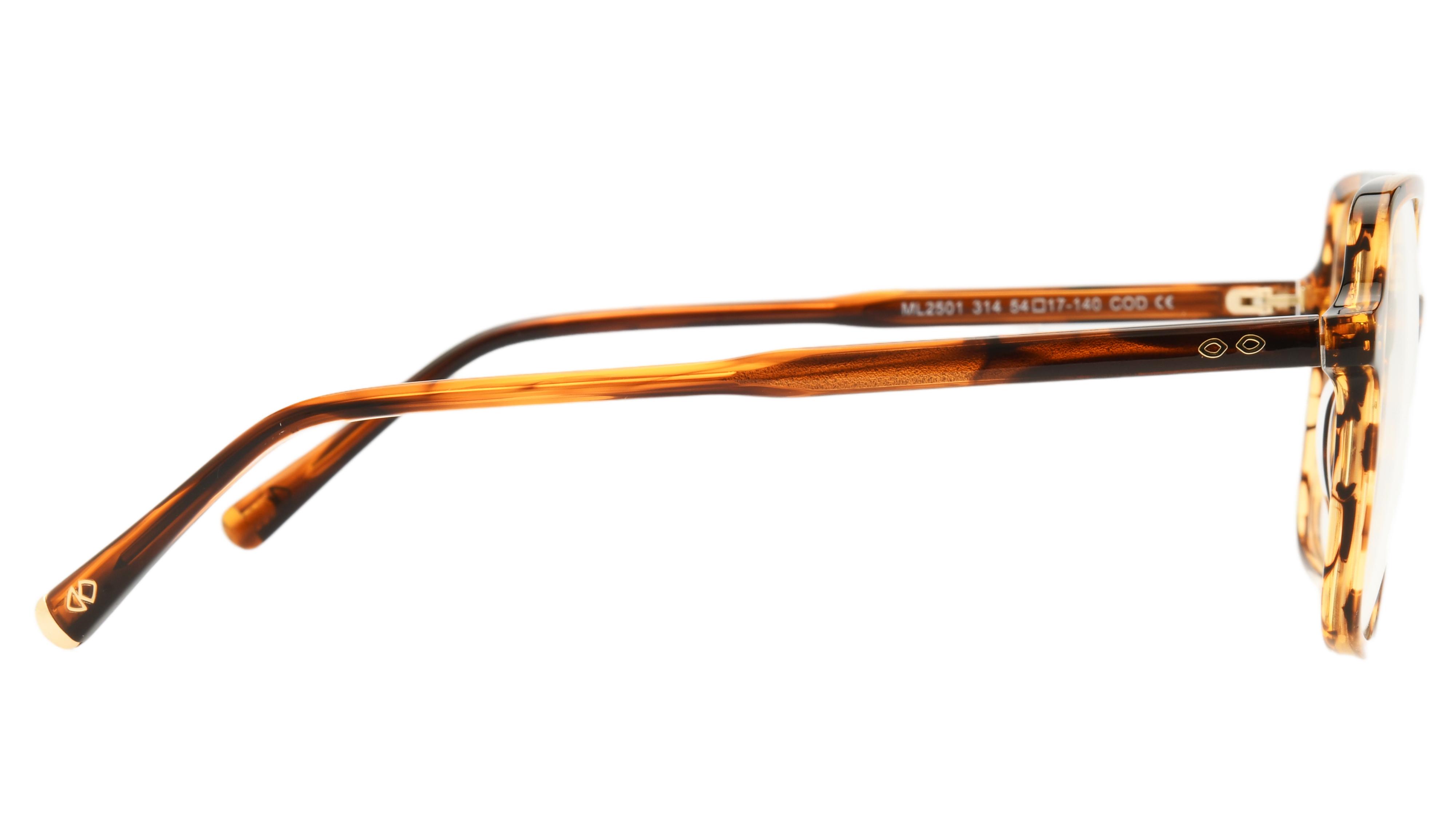 Lunettes de vue Signature Krys Femme Marron Carré Ml2501 Droite