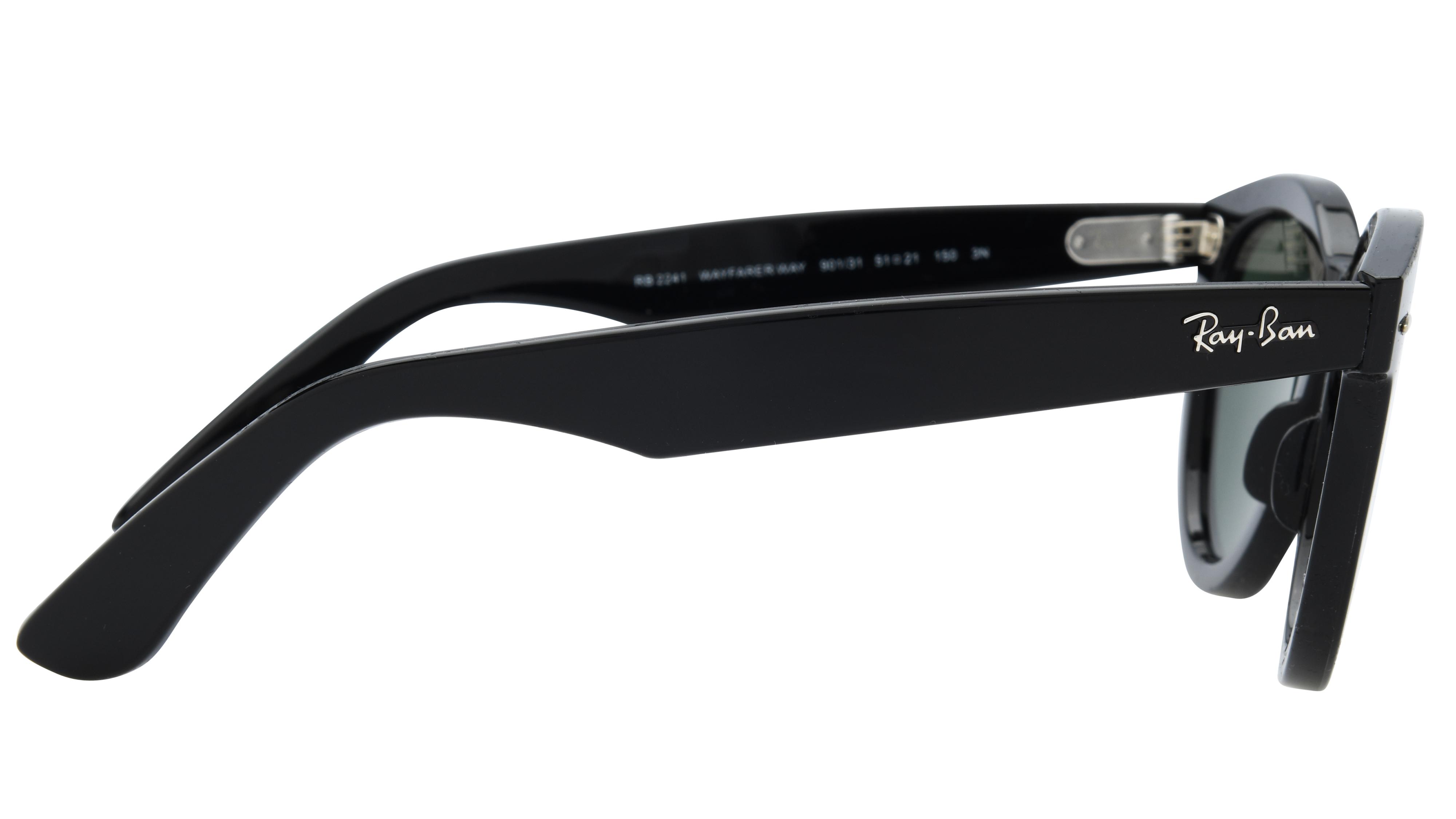 Lunettes de soleil Ray-Ban Mixte Noir Ovale RB2241 Droite
