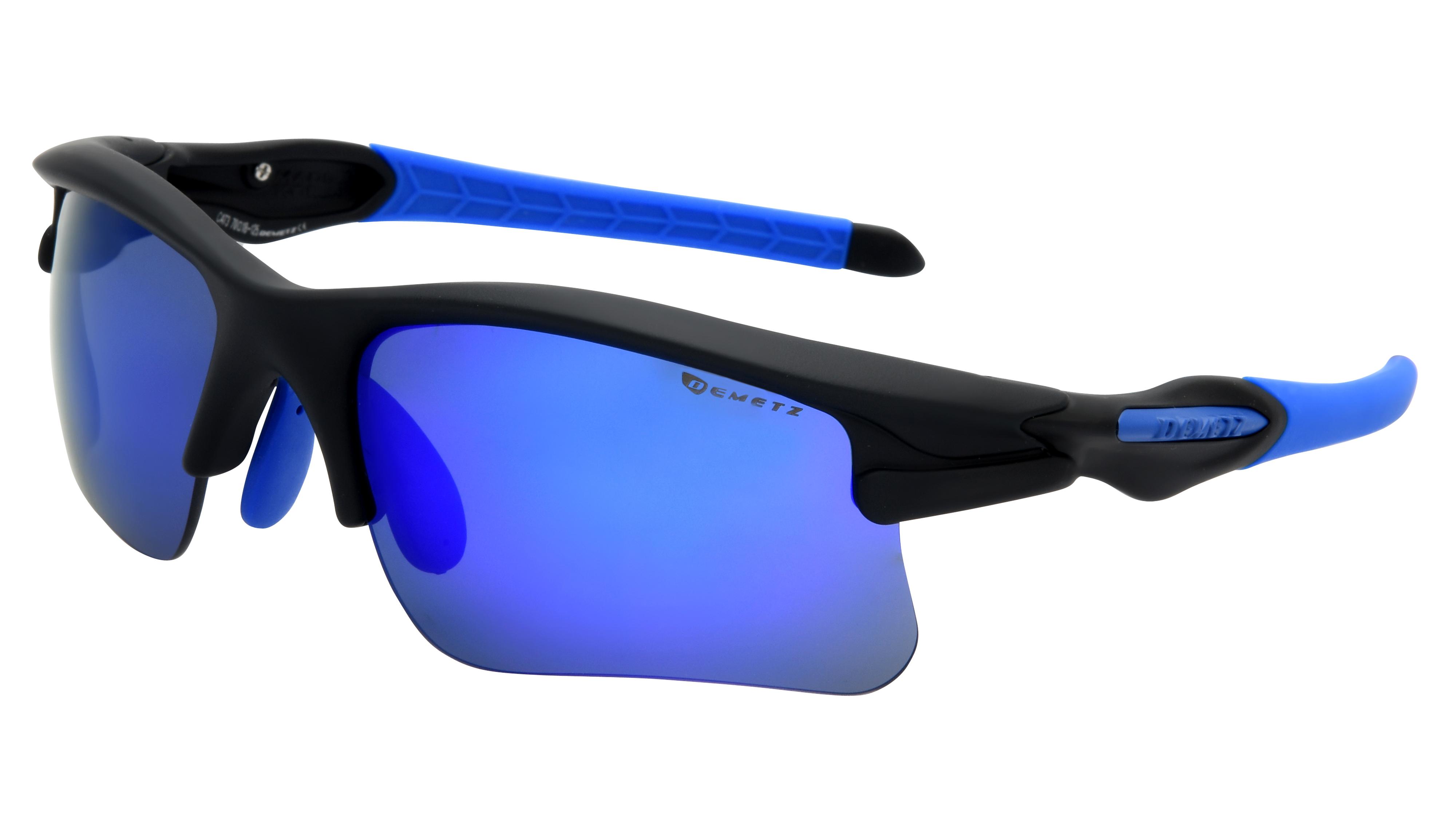 Lunettes de soleil Demetz BIKESTAR 5104 Noir Mat Carr Krys