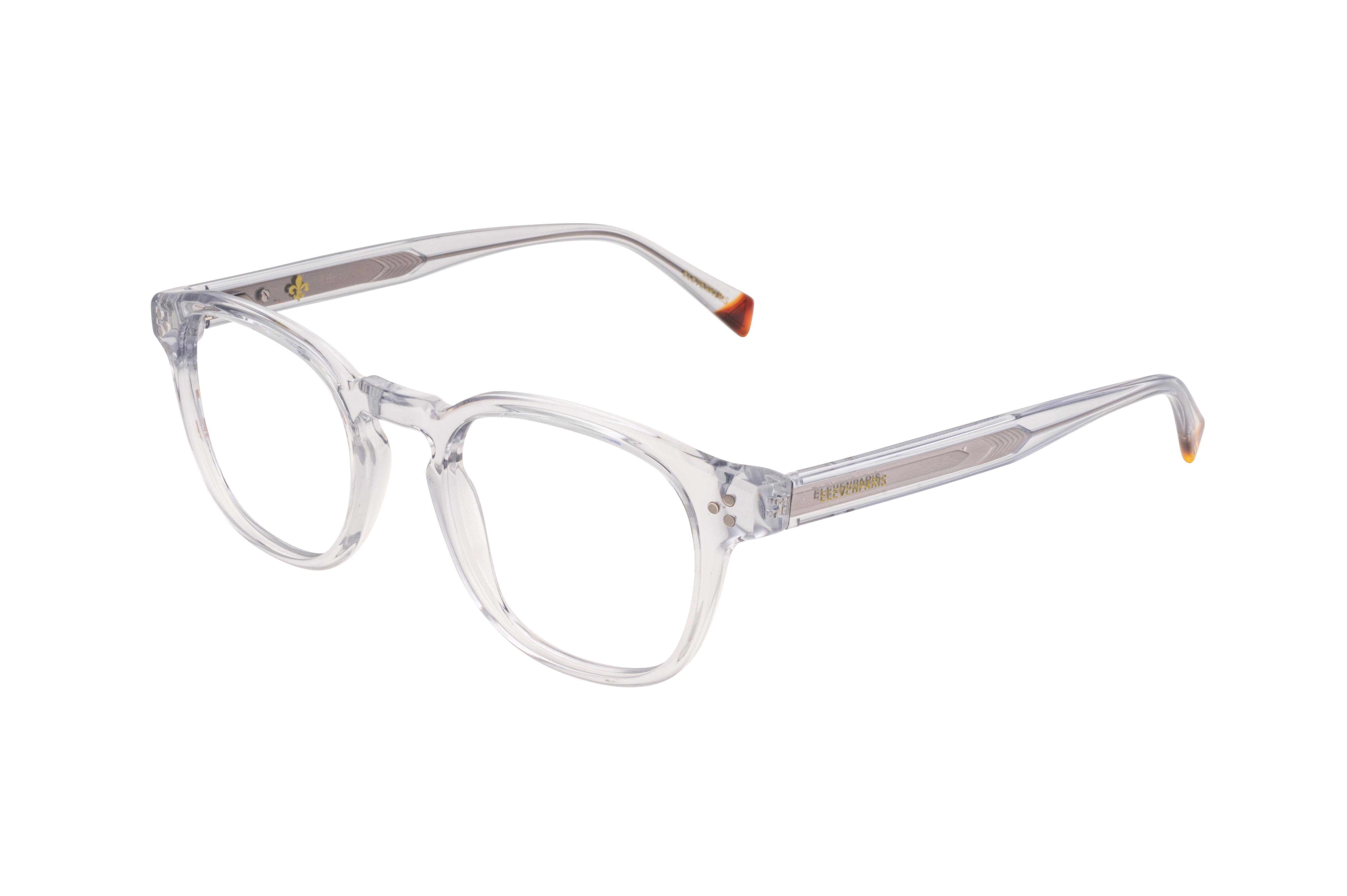 Lunettes de vue Eleven Paris  Transparent Rectangle EPAA149C90 Gauche