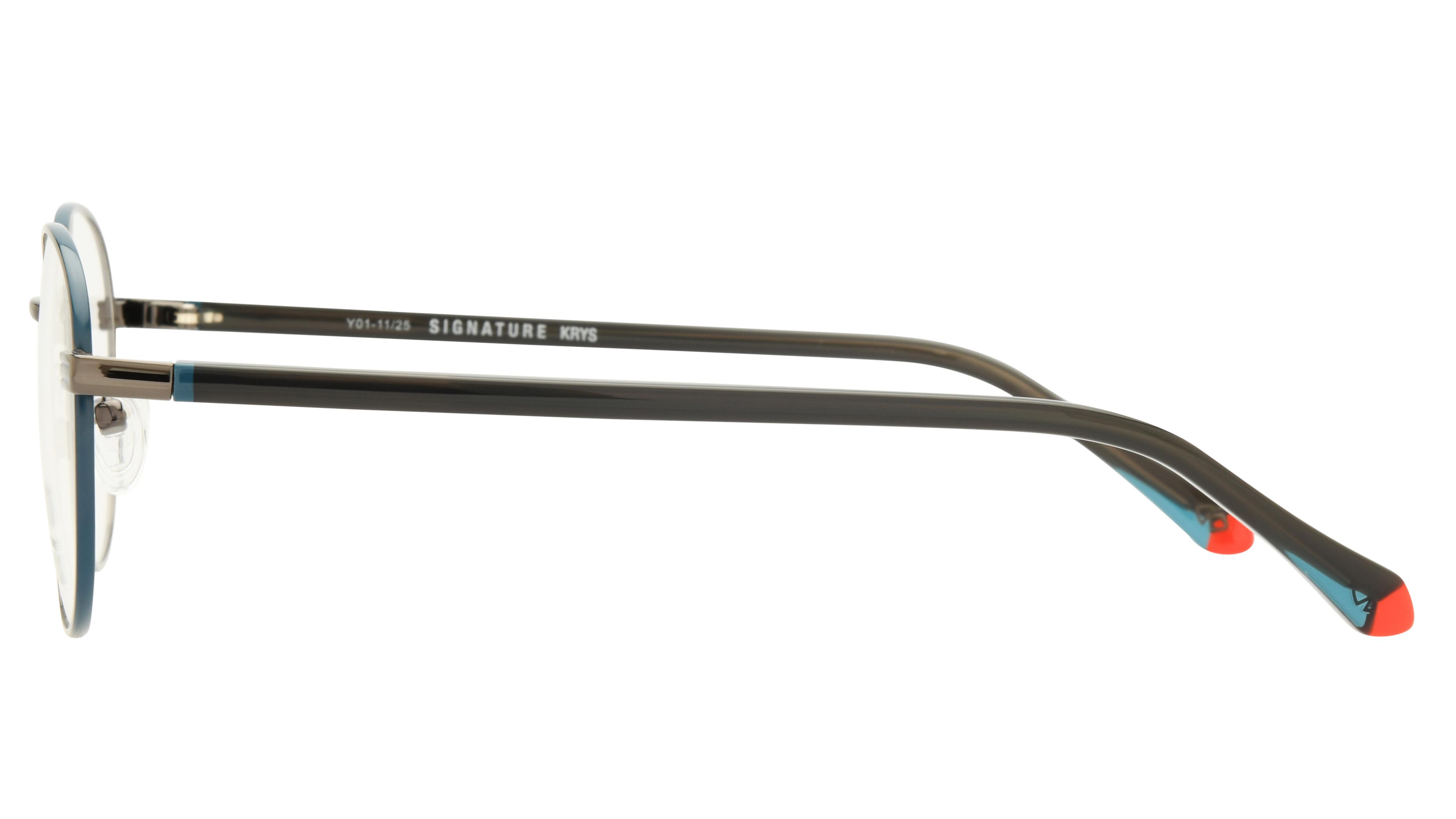 Lunettes de vue Signature Krys Homme Gris Pantos Moj2601 Gauche