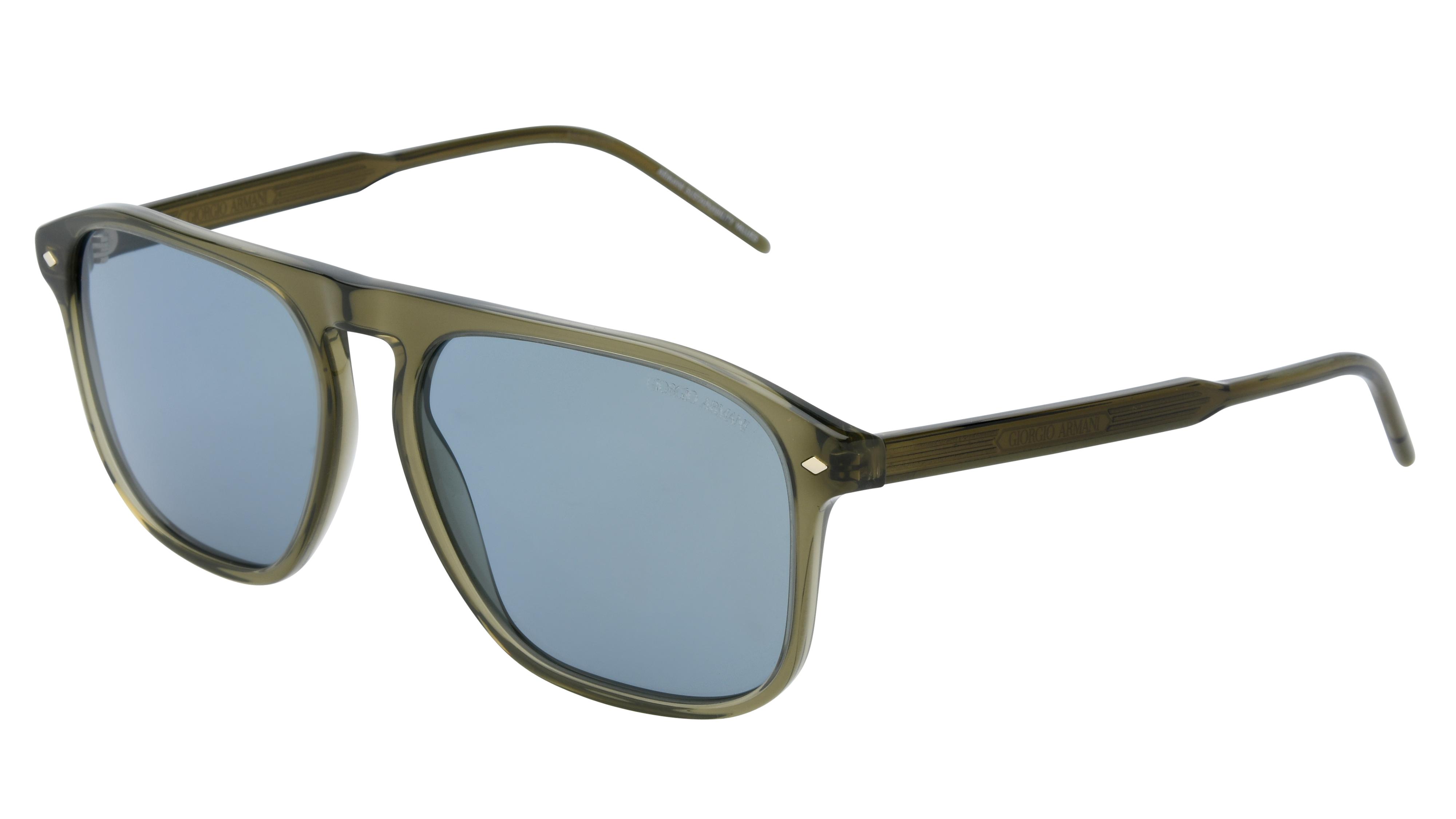 Lunettes de soleil Giorgio Armani Homme Vert Carré Ar8212 Trois-Quart