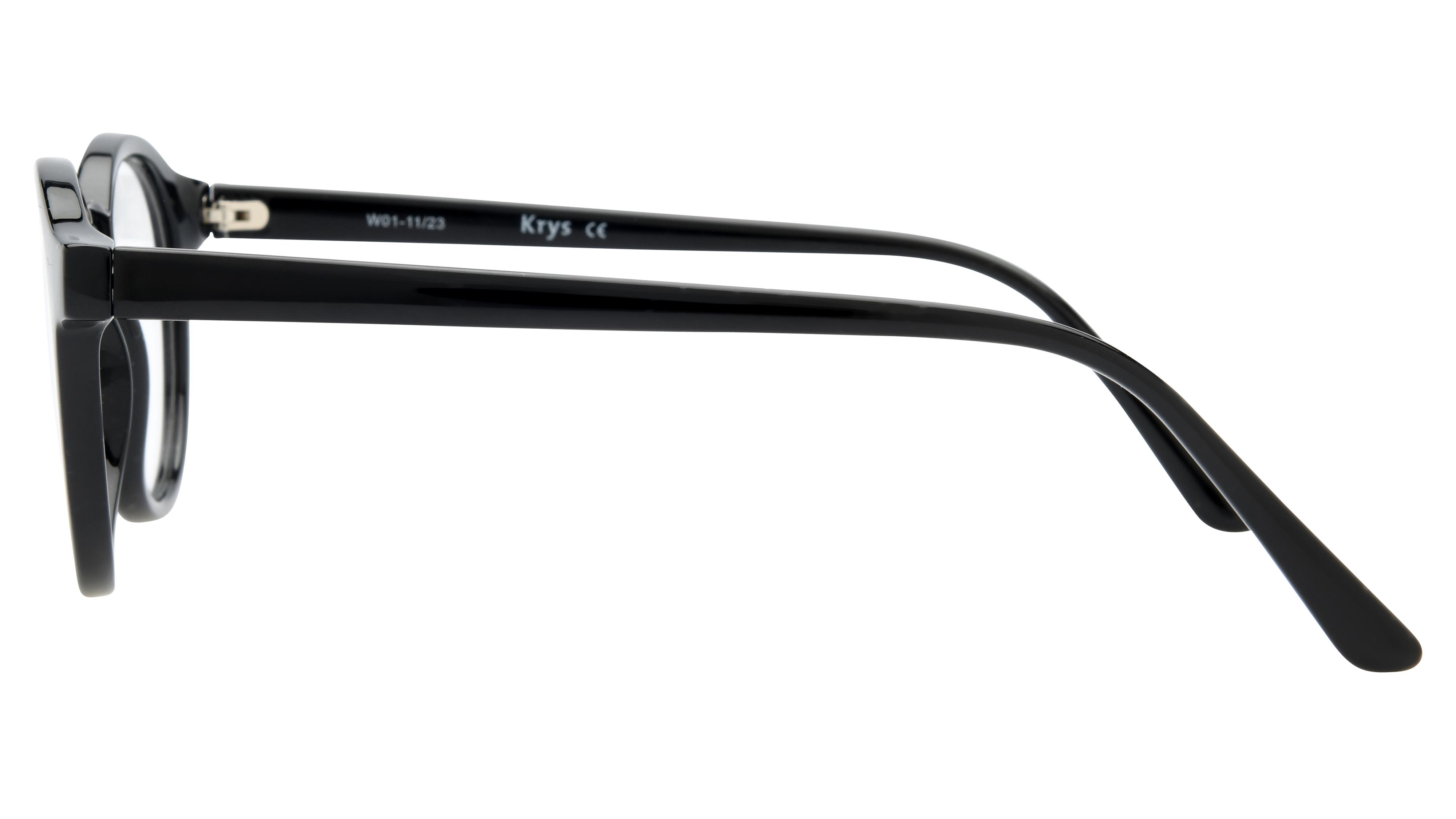 Lunettes de vue Signature Krys Homme Noir Pantos Kor2404 Gauche