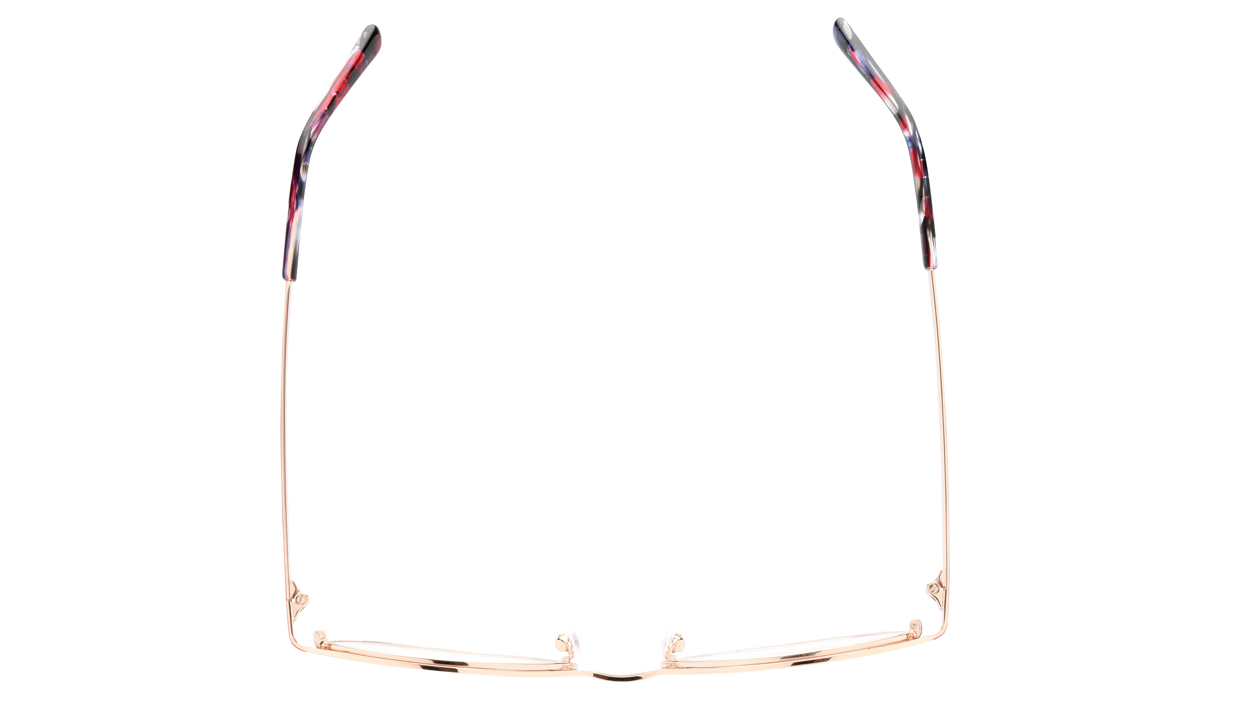 Lunettes de vue Baïa Femme Rouge Aviateur Baa2207 Dessus