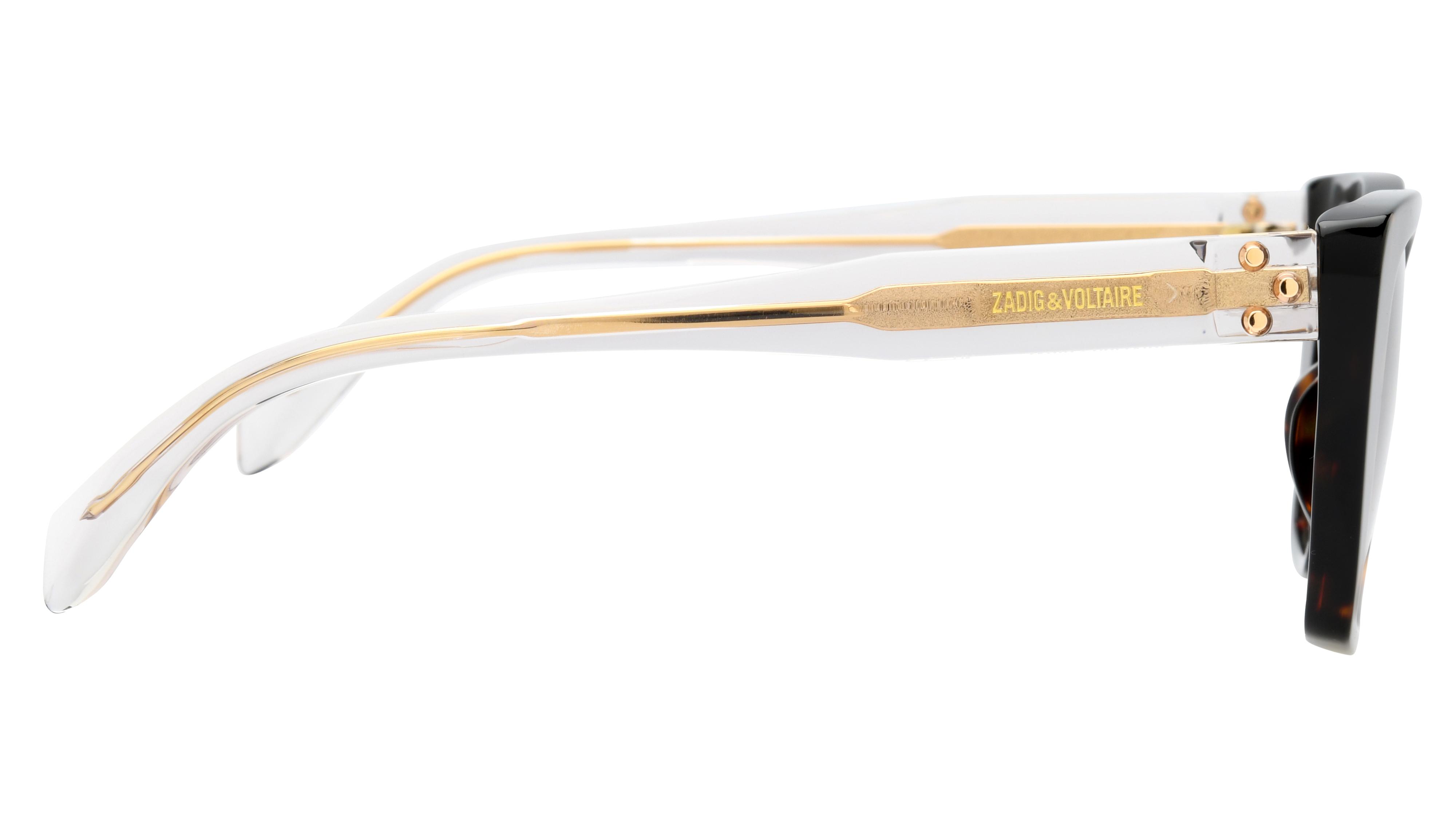 Lunettes de soleil Zadig & Voltaire Femme Écaille Papillon SZV472 Droite