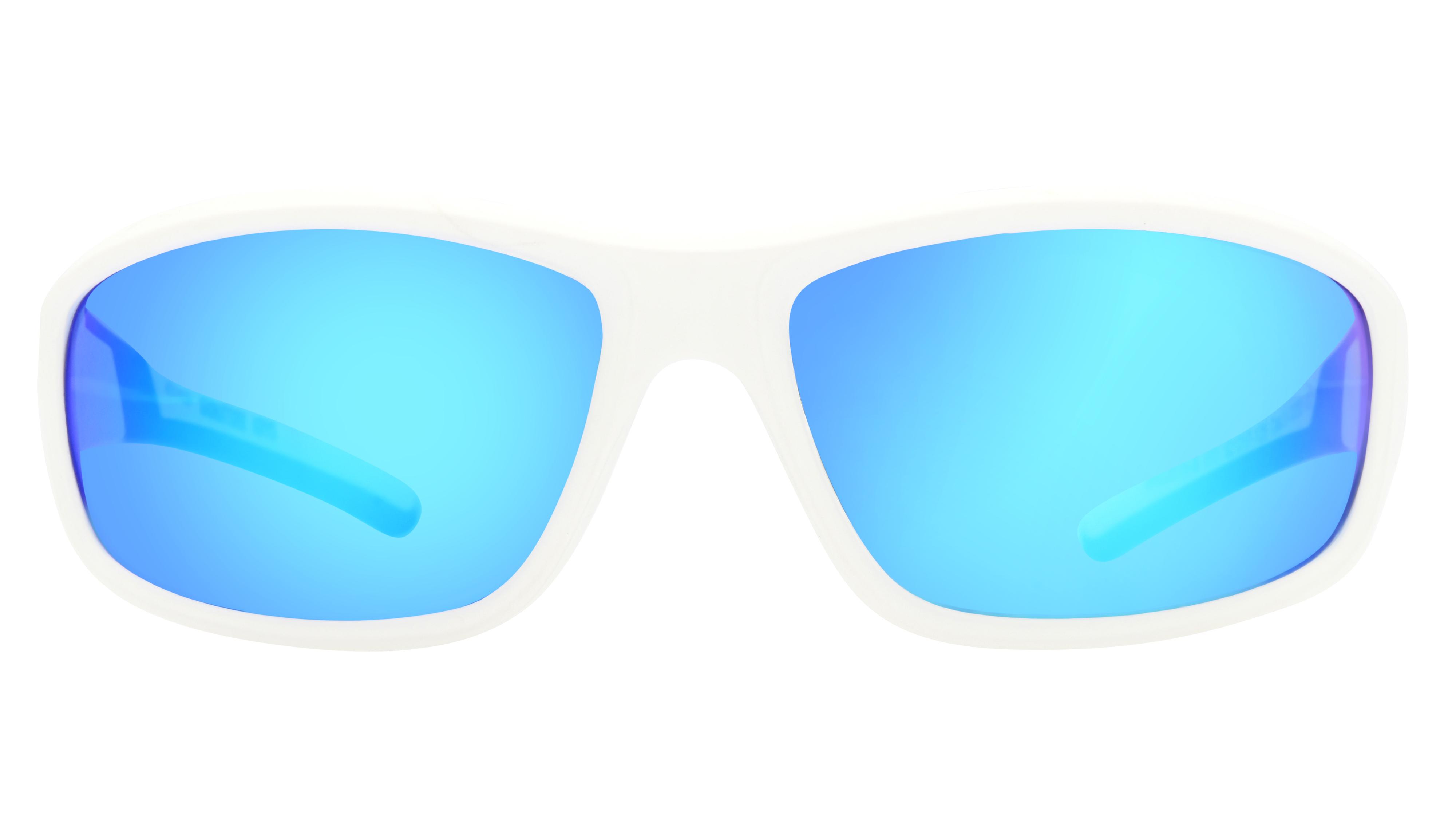 Lunettes de soleil Signature Krys Homme Blanc Rectangle Ske2515-B Face