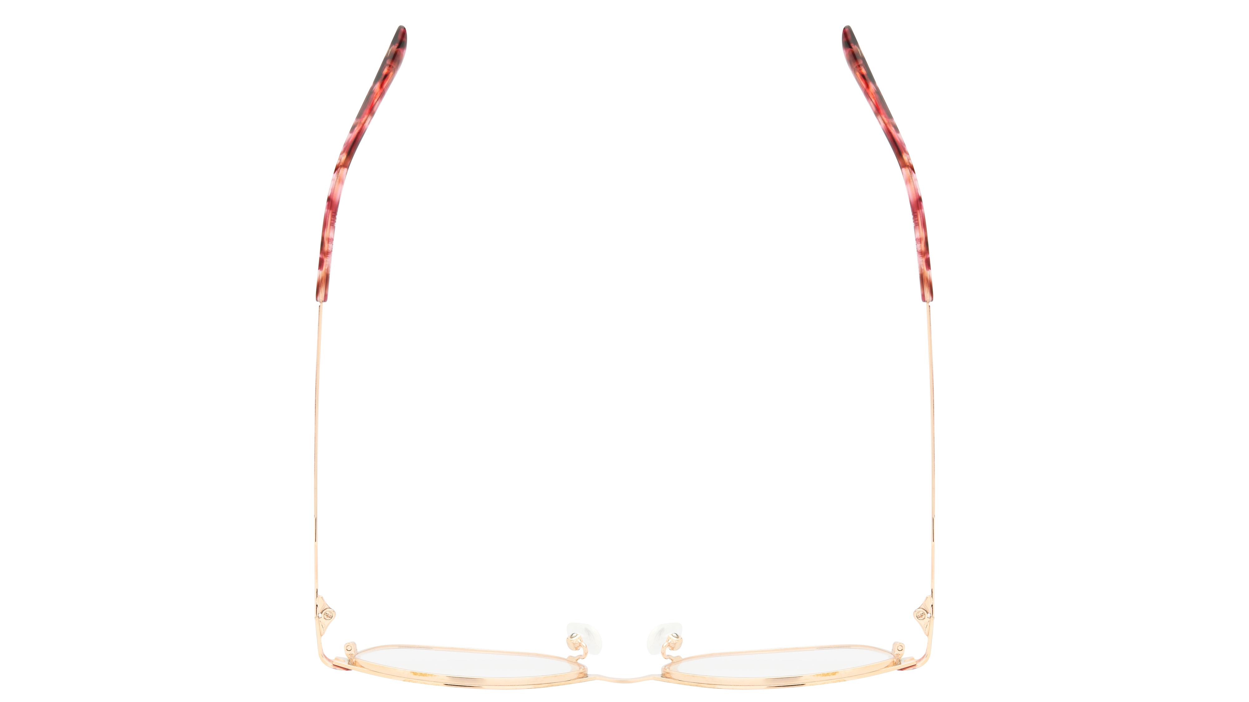 Lunettes de vue Baïa Femme Rouge Rectangle baa2602 Dessus
