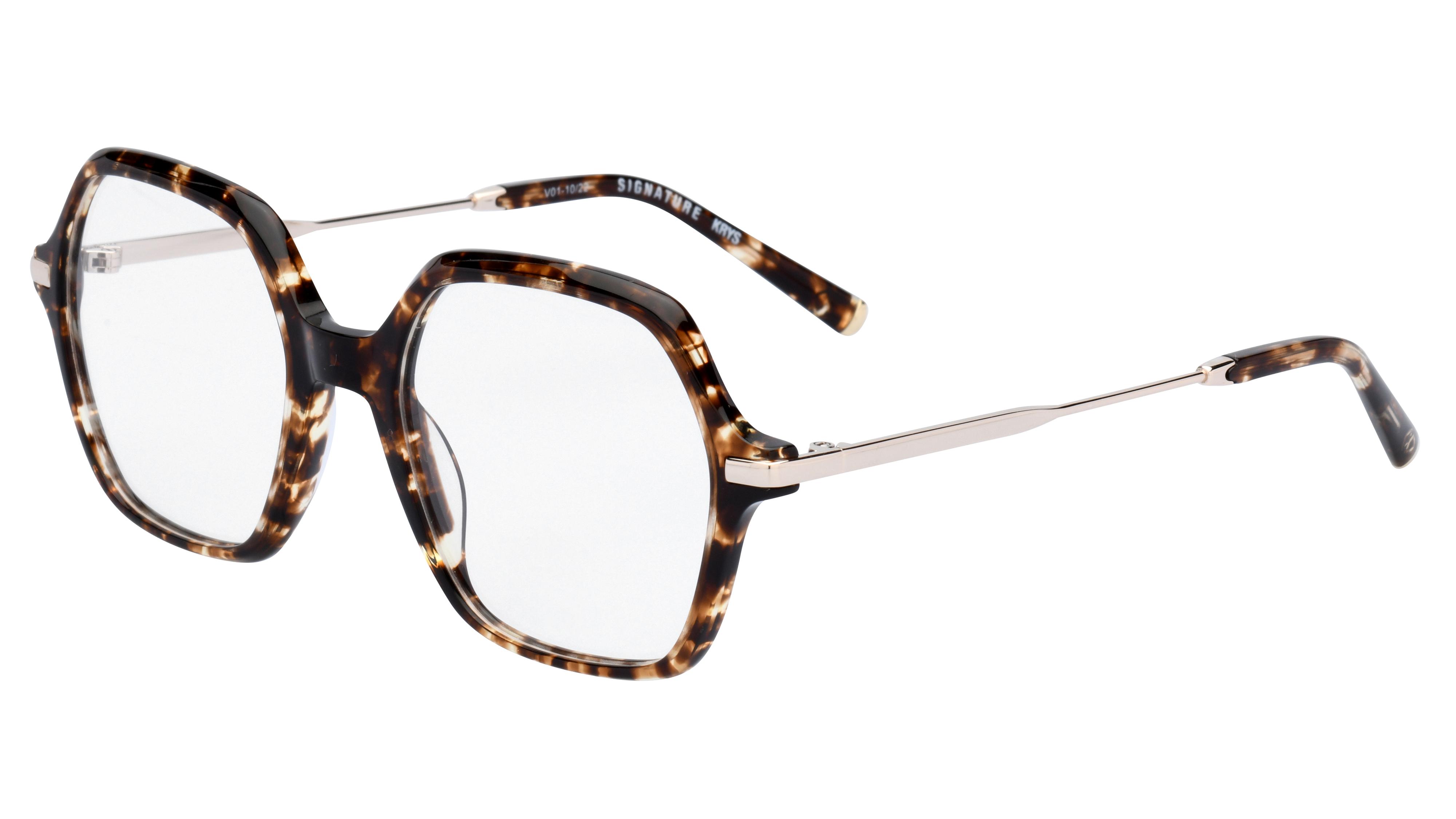 Lunettes de vue Signature Krys Ml2301 332 Ecaille Fonce Br Carre Krys