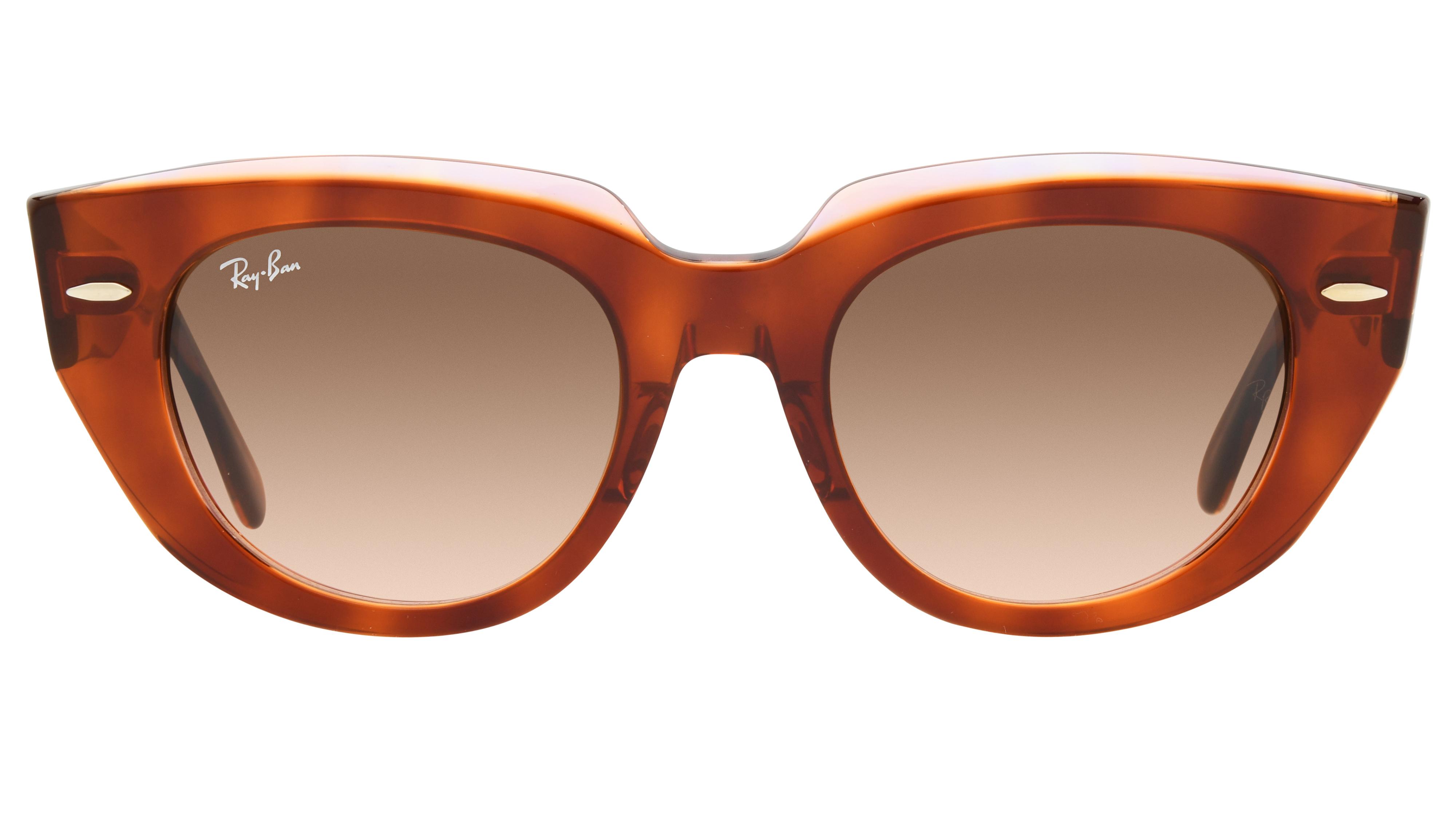 Lunettes de soleil Ray-Ban Femme Or Papillon RB2286 Face