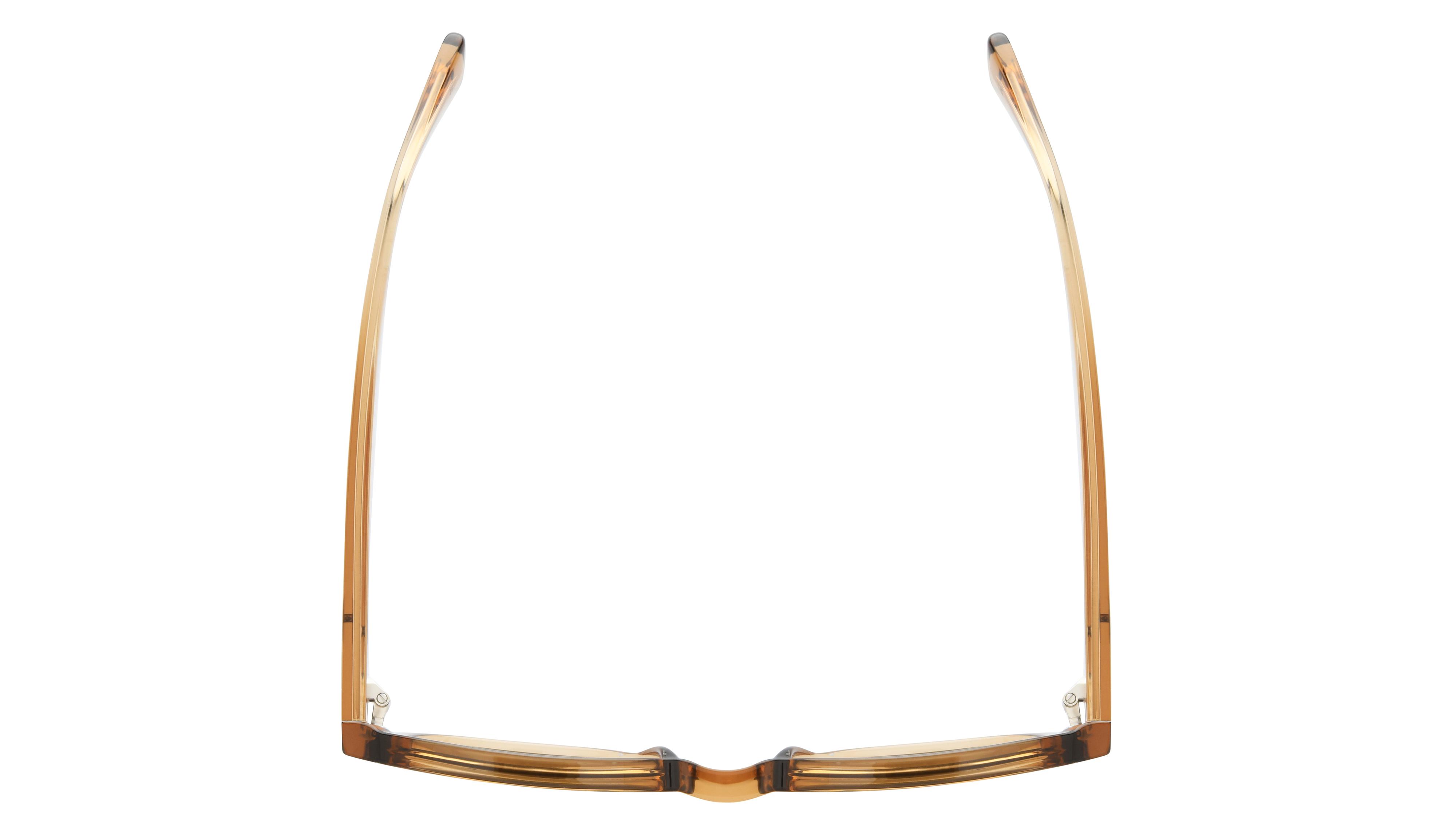 Lunettes de soleil Lacoste Mixte Marron Rectangle L6090S Dessus