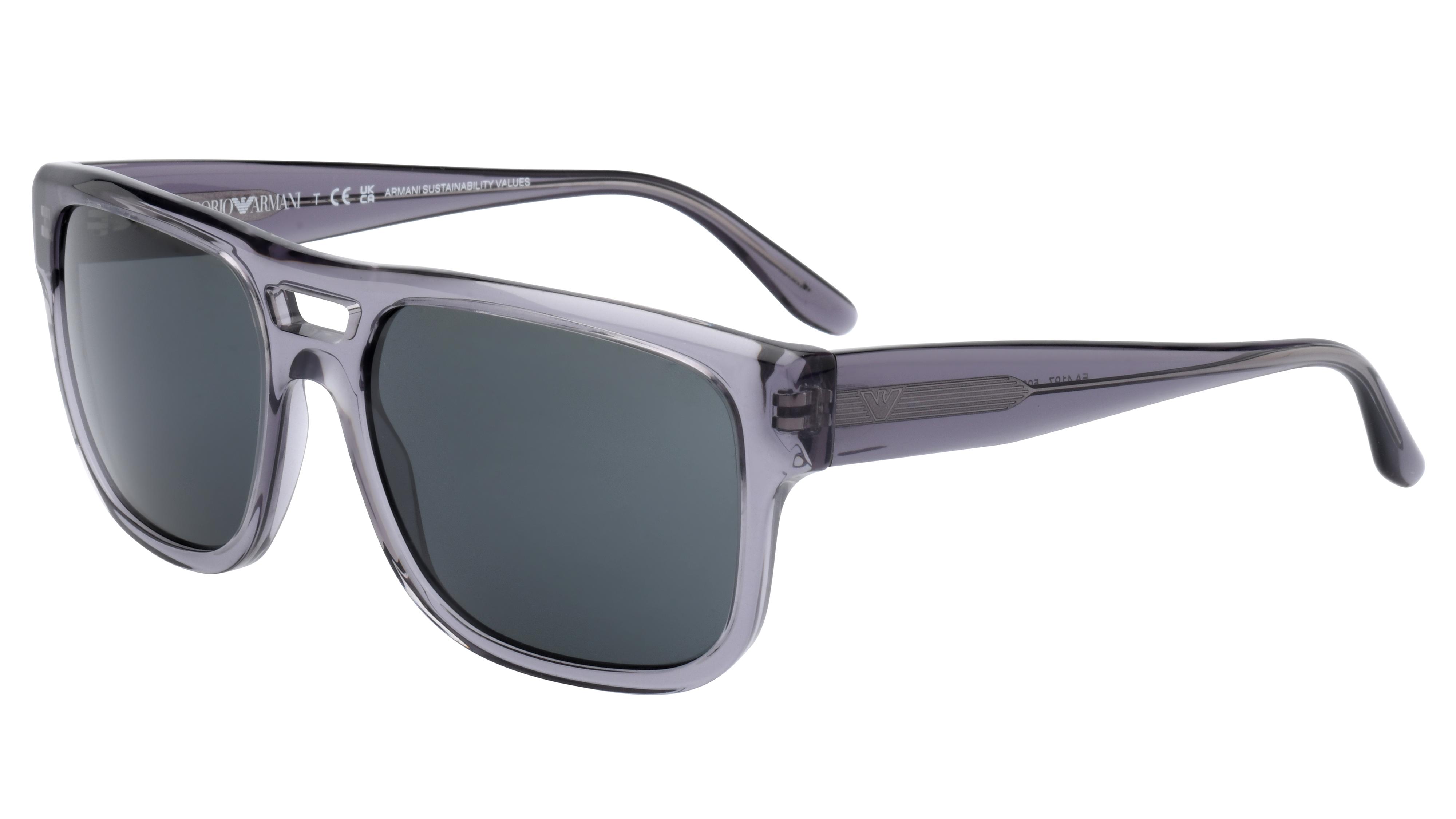Lunettes de soleil Emporio Armani EA4197 502987 Gris Fonce Aviateur Krys