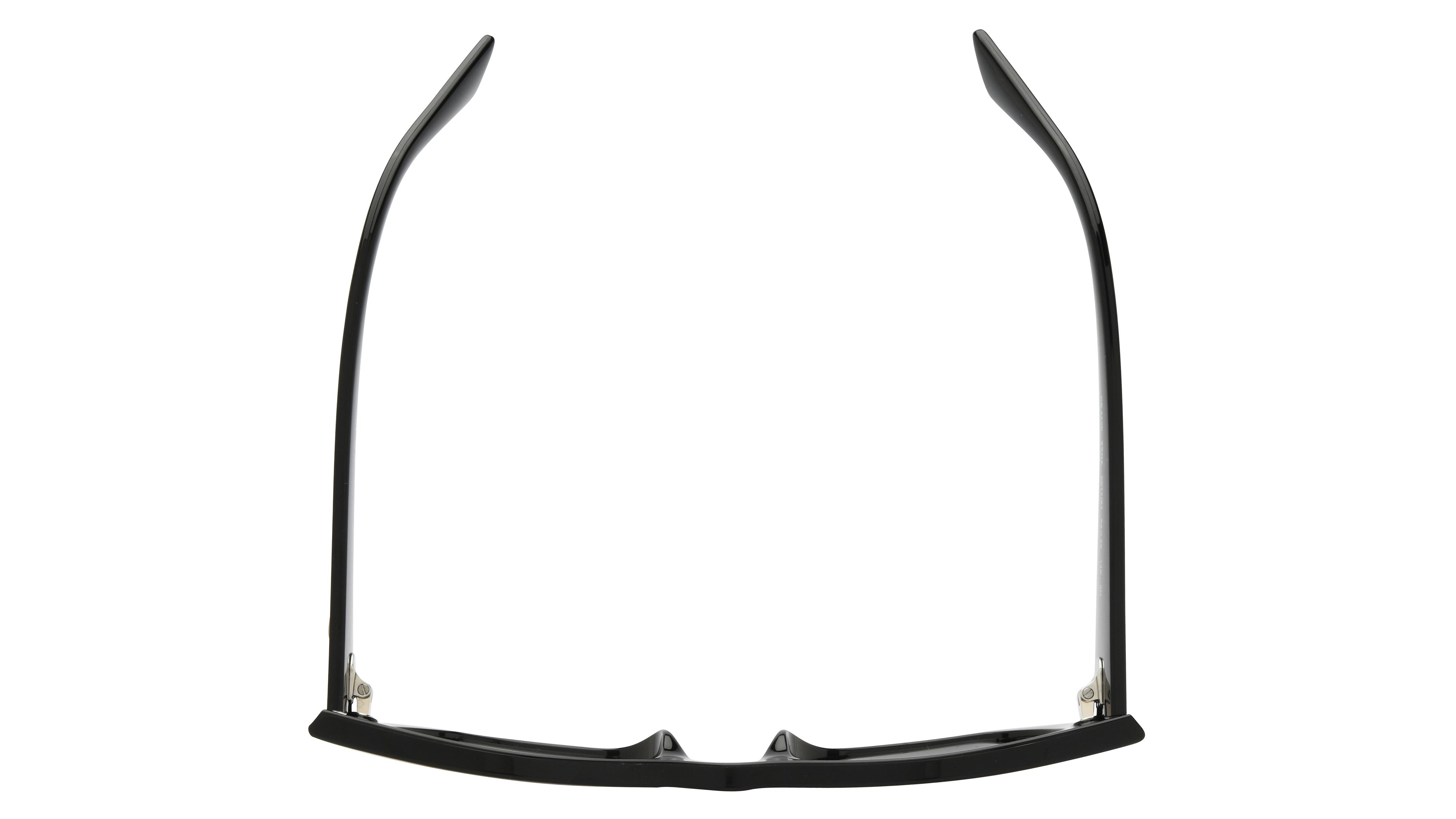 Lunettes de soleil Ray-Ban Mixte Noir Rectangle Rb4430 Dessus