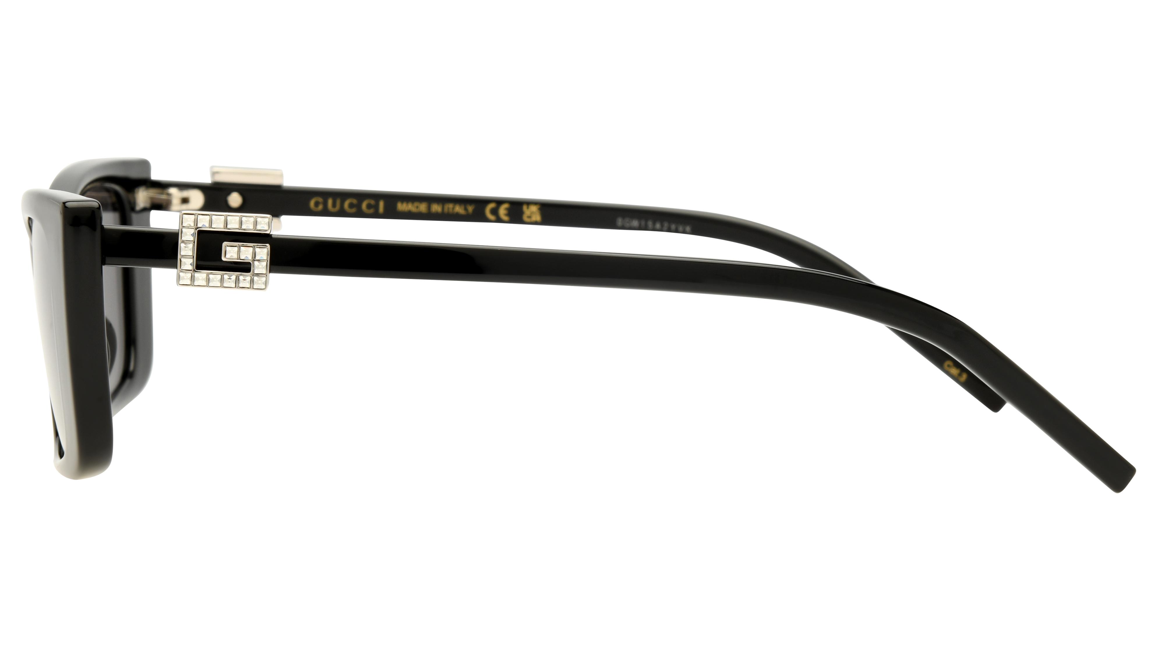 Lunettes de soleil Gucci Femme Noir Papillon GG1681S Gauche