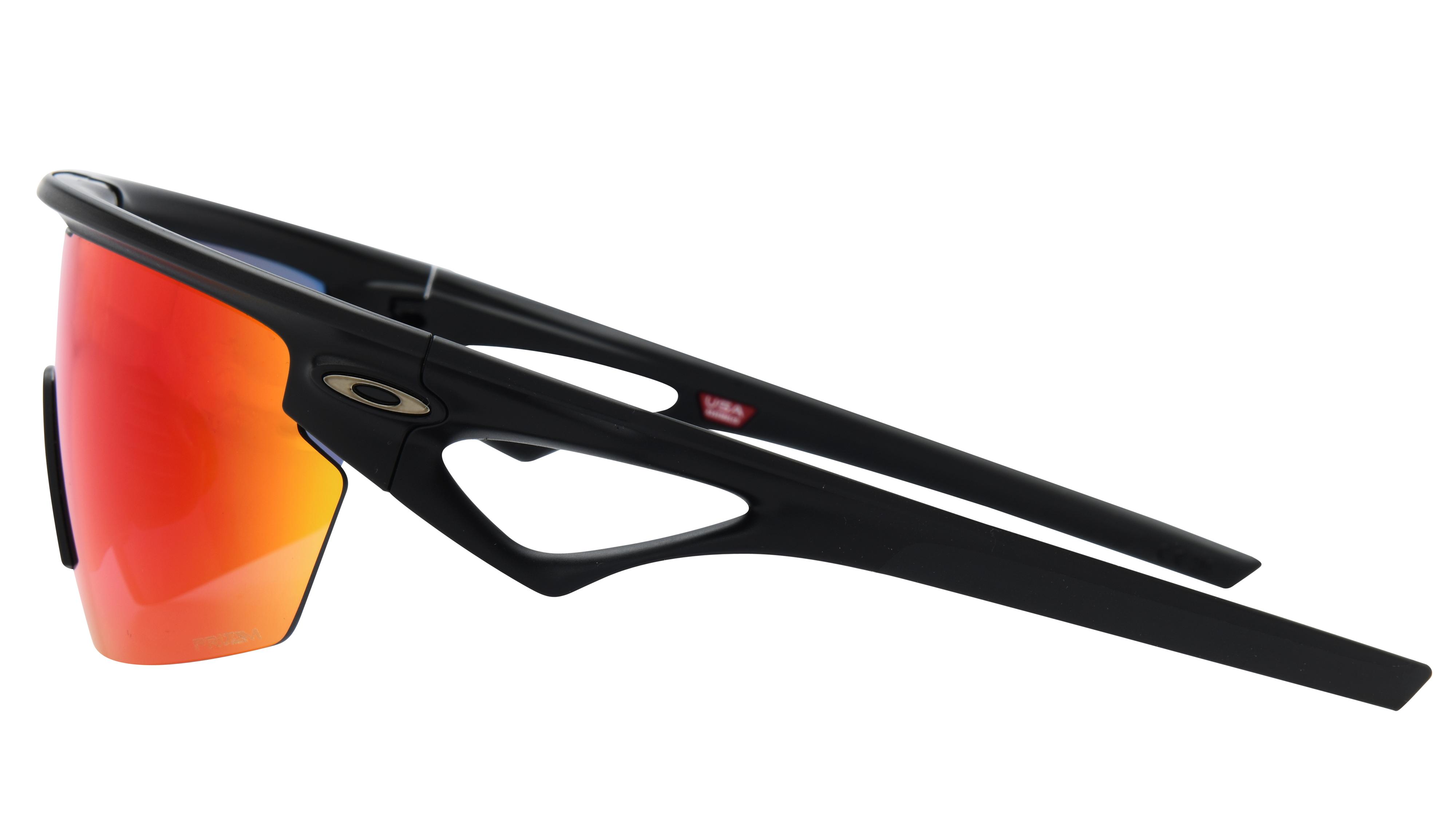 Lunettes de soleil Oakley Mixte Noir Rectangle Oo9403 Gauche