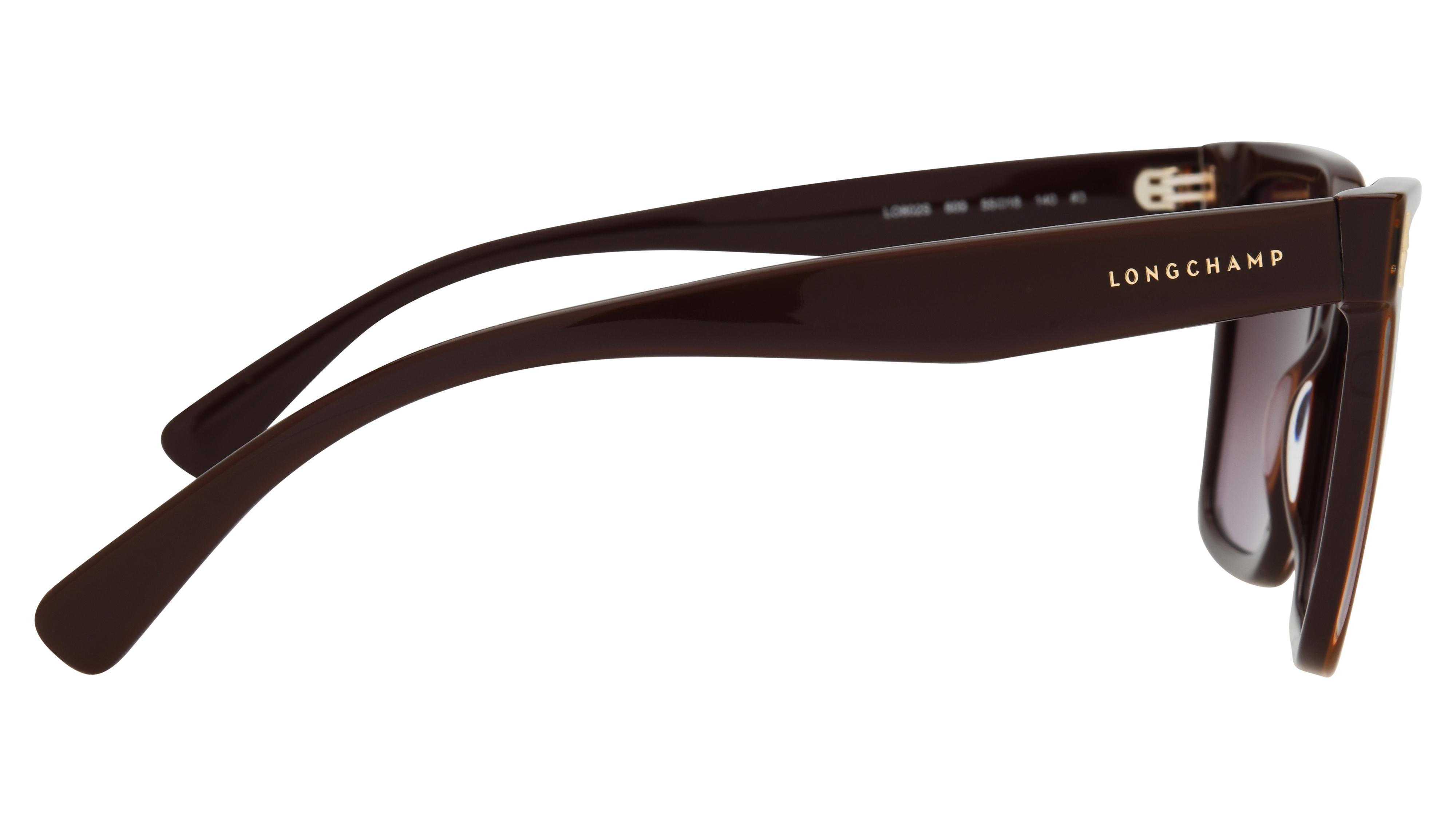 Lunettes de soleil Longchamp Femme Rouge Carré lo802s Droite