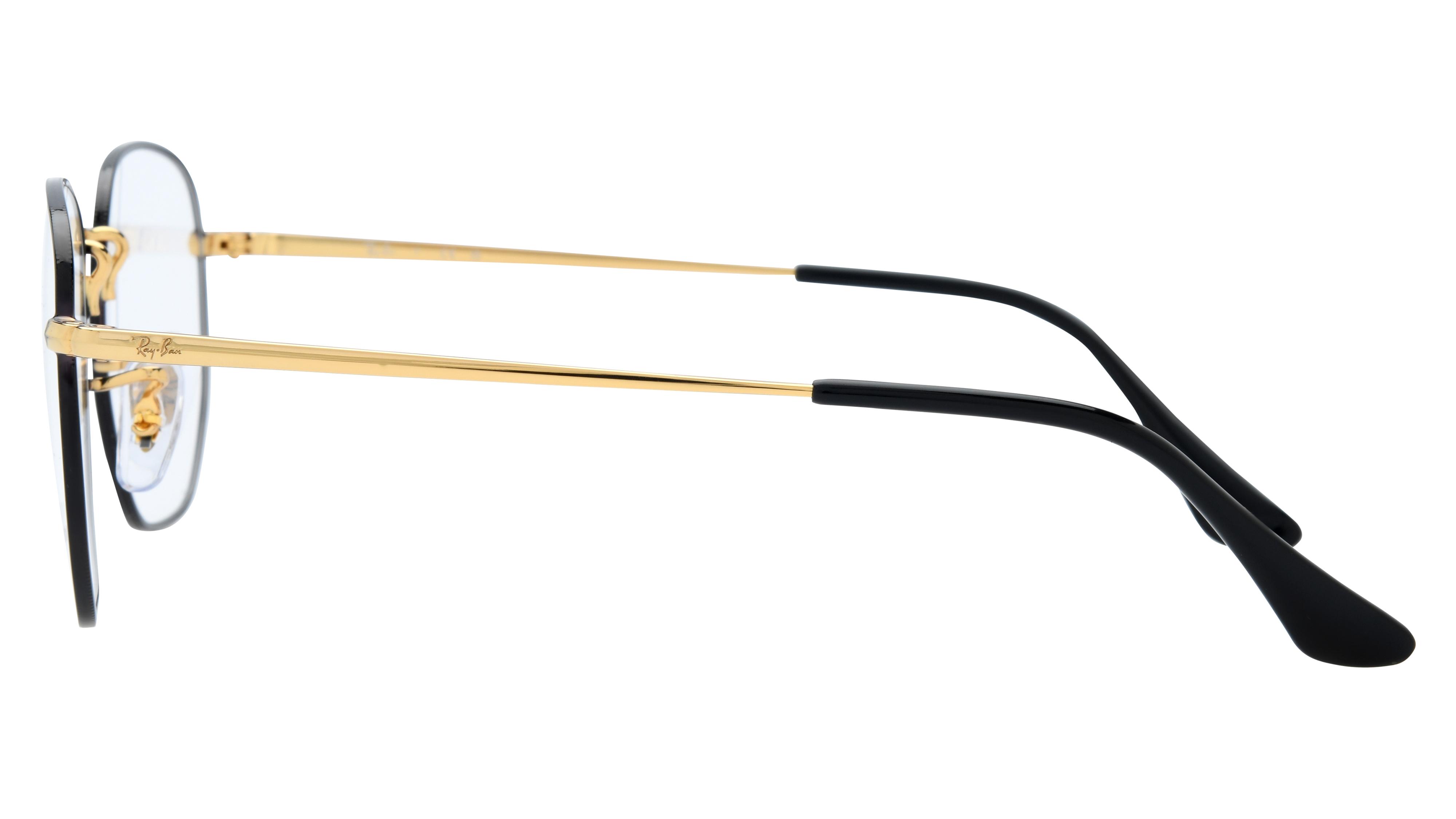Lunettes de vue Ray-Ban Mixte Noir Carré Rx6448 Gauche