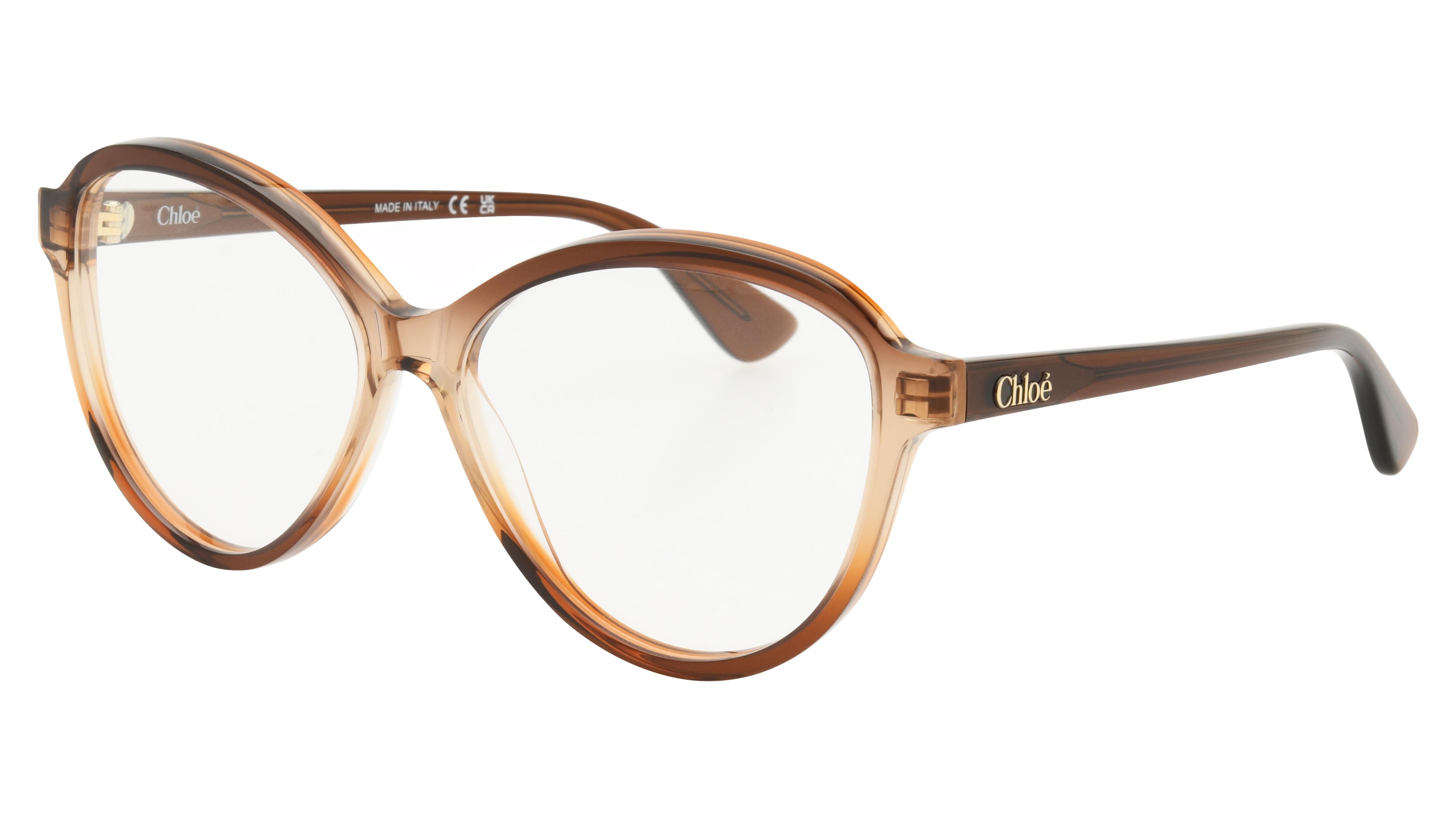 Lunettes de vue Chloé Femme Marron Ovale Ch0392O Trois-Quart