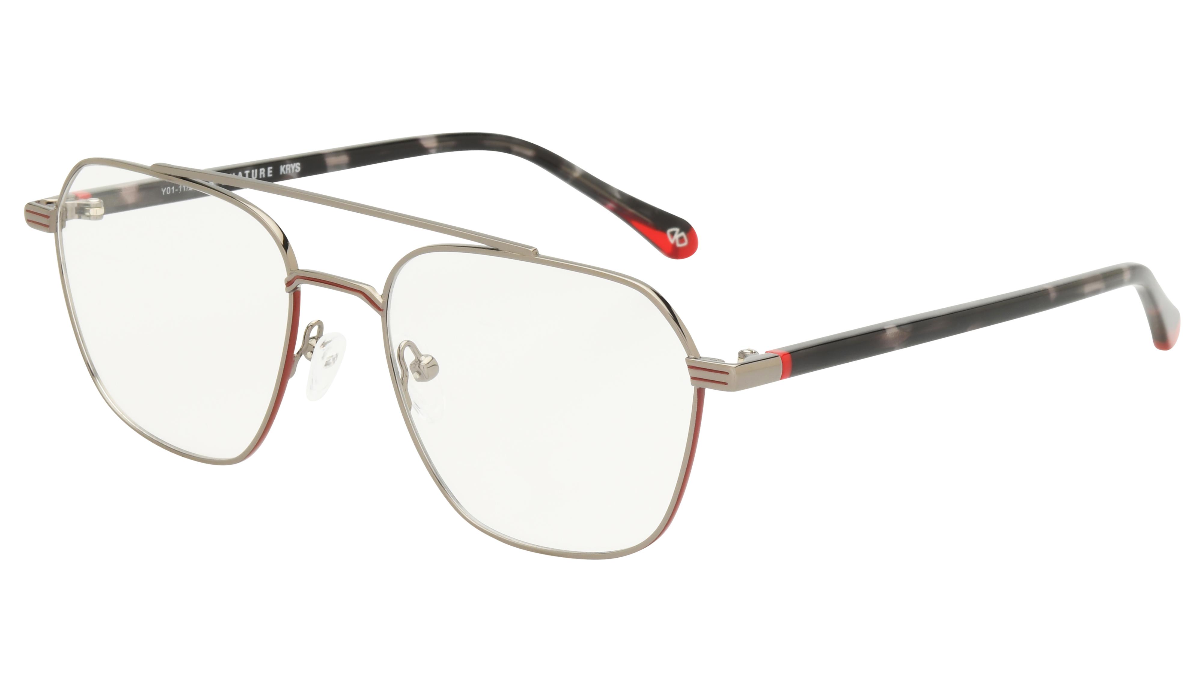 Lunettes de vue Signature Krys Homme Gris Aviateur Moj2406 Trois-Quart