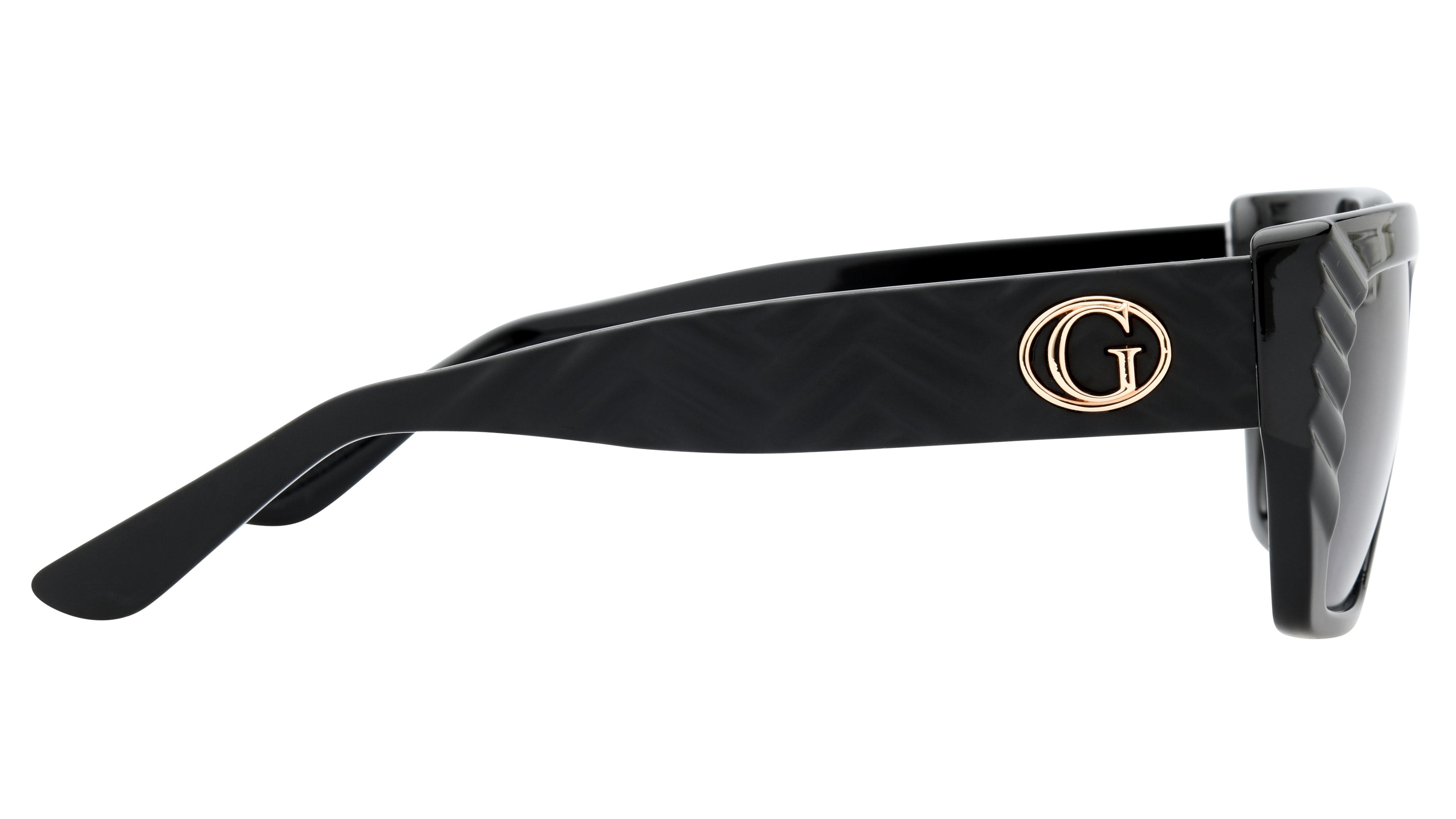 Lunettes de soleil Guess Femme Noir Rectangle GU00254 Droite