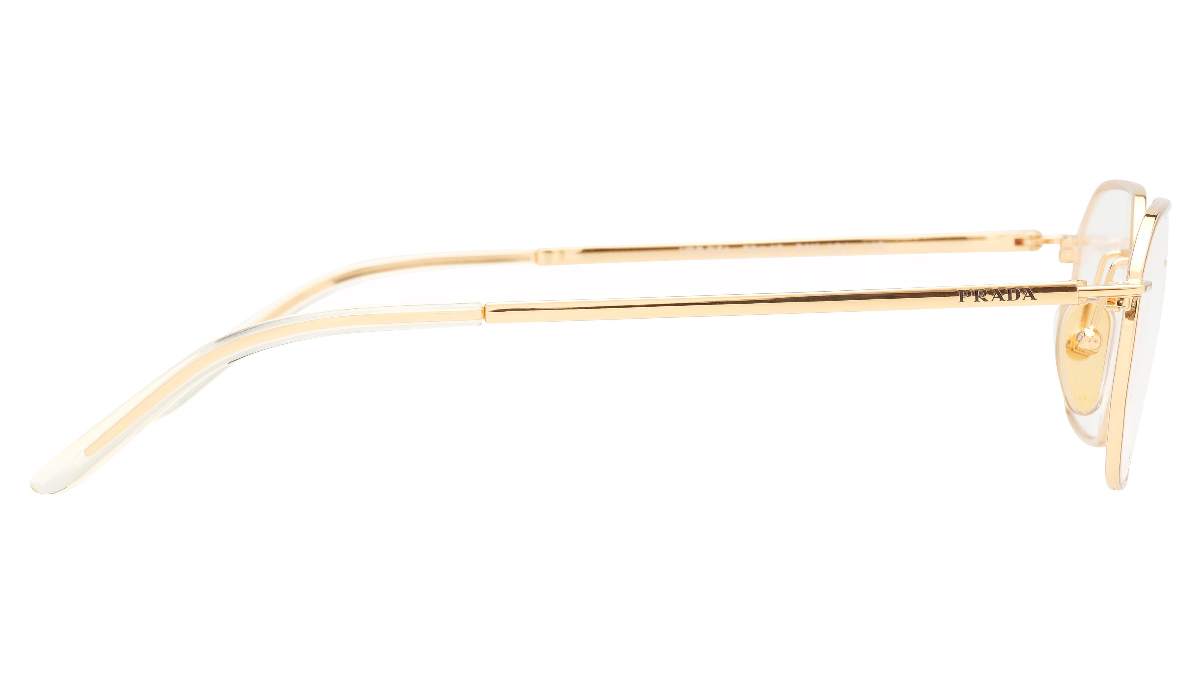 Lunettes de vue Prada Homme Or Ovale prd51v Droite